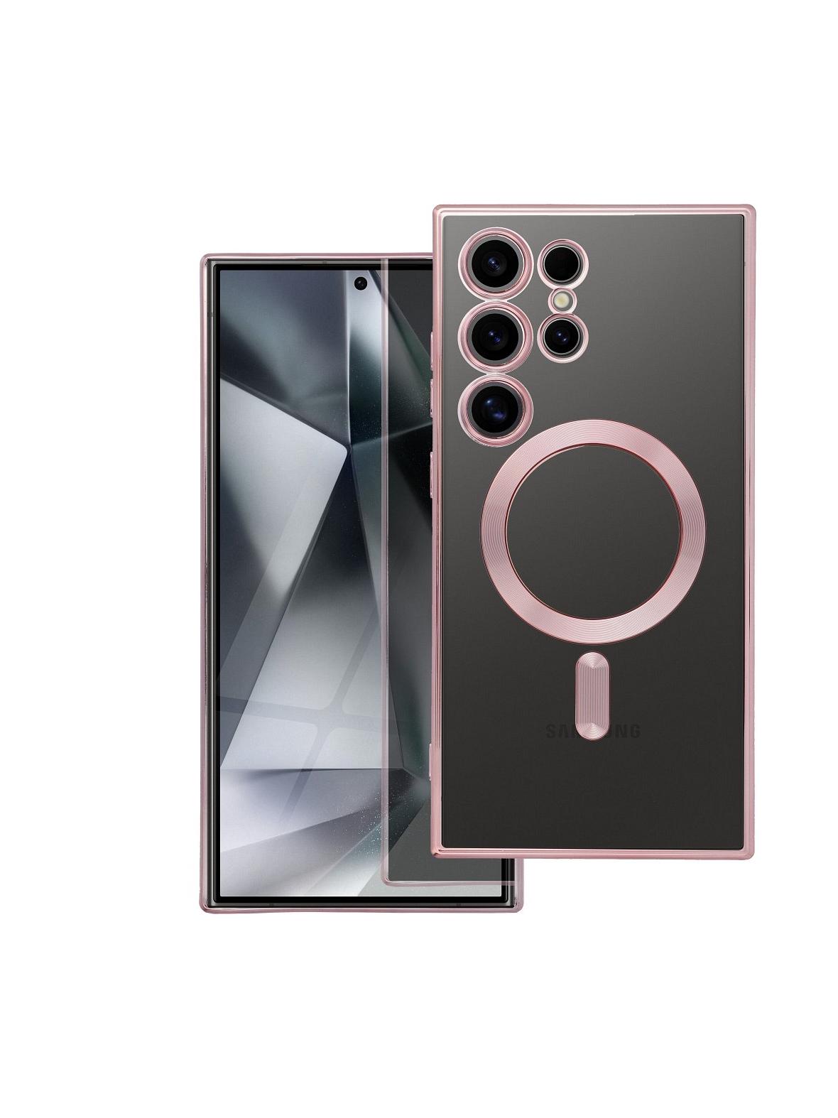 Futerał ELECTRO MAG COVER kompatybilny z MagSafe do SAMSUNG A37 złoty róż