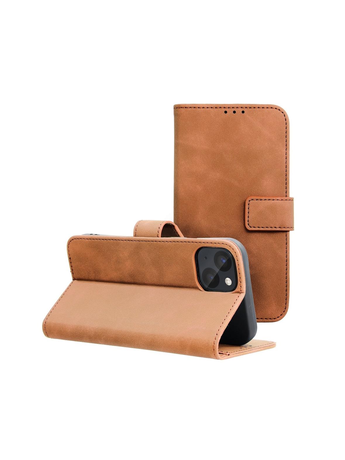 Kabura TENDER Book do IPHONE 13 brązowy