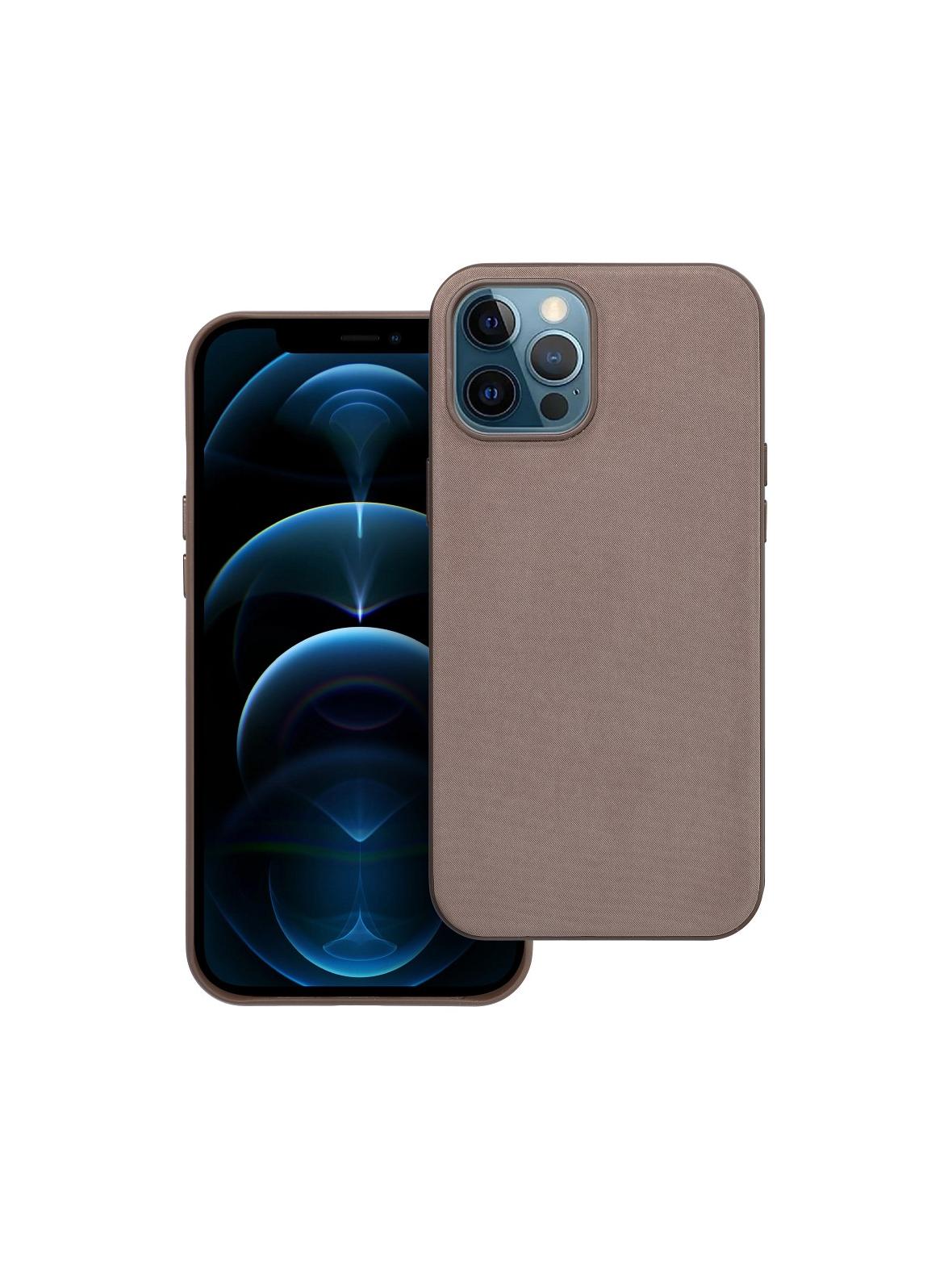 Futerał WOVEN MAG COVER kompatybilny z MagSafe do IPHONE 12 Pro Max jasny brązowy