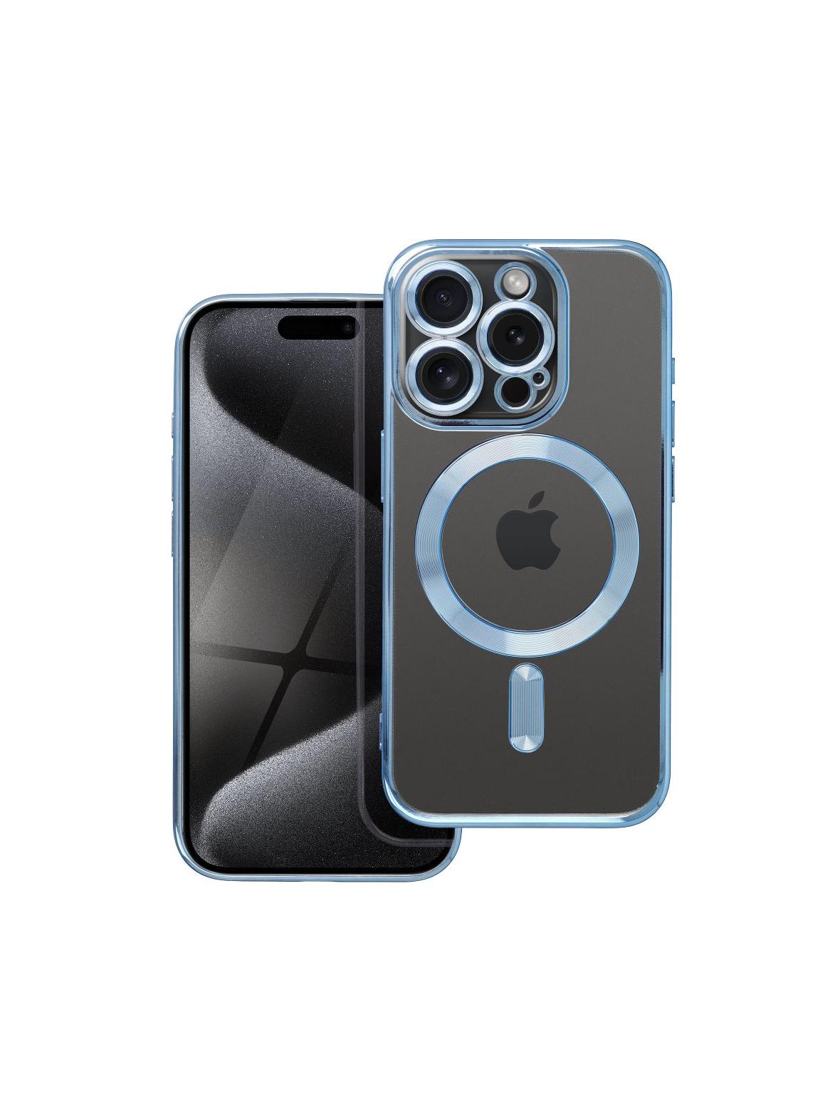 Futerał ELECTRO MAG COVER kompatybilny z MagSafe do IPHONE 15 Pro niebieski