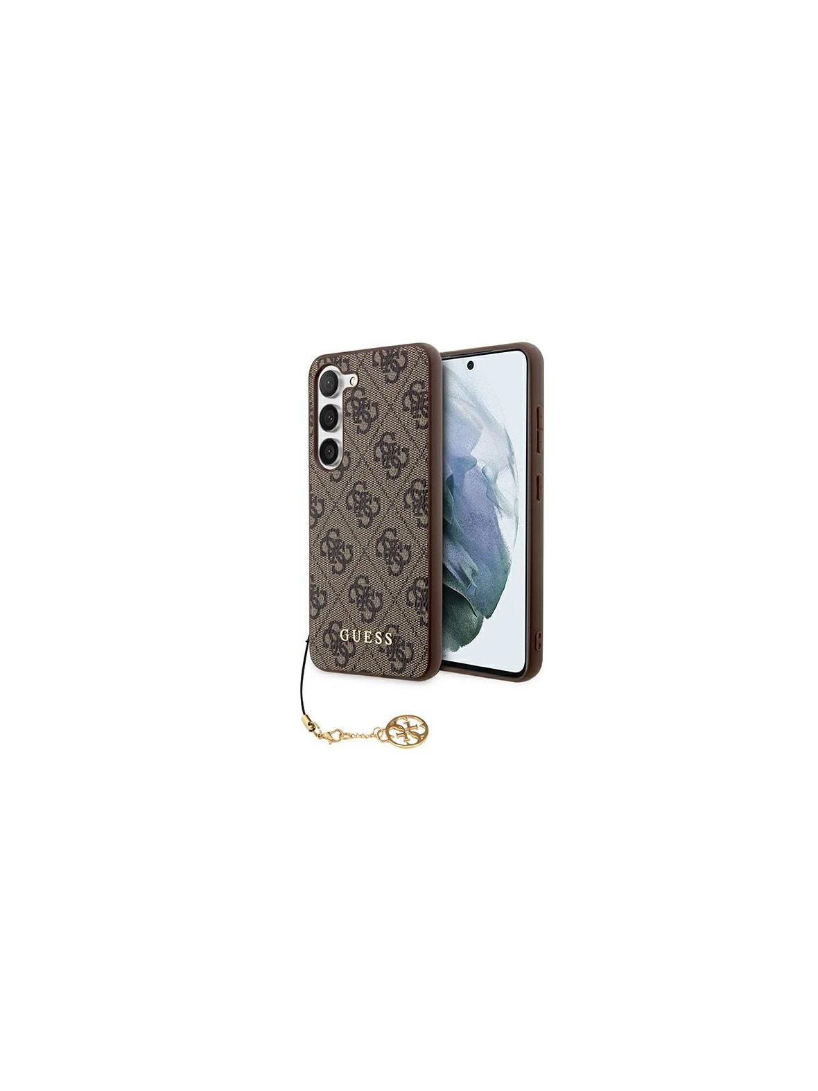 GUESS futerał do SAMSUNG S24 Plus GUHCS24MGF4GBR (4G Charm) brązowy
