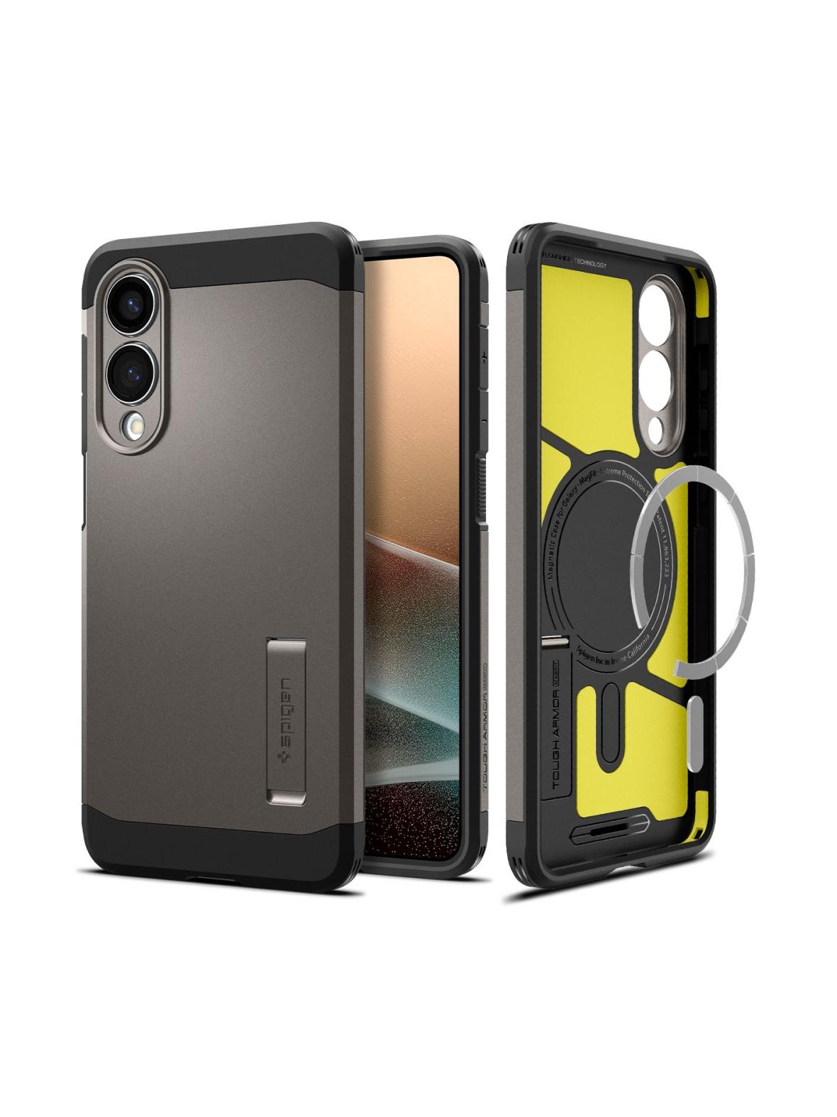 SPIGEN futerał TOUGH ARMOR kompatybilny z MagSafe do SAMSUNG S25 Edge gunmetal