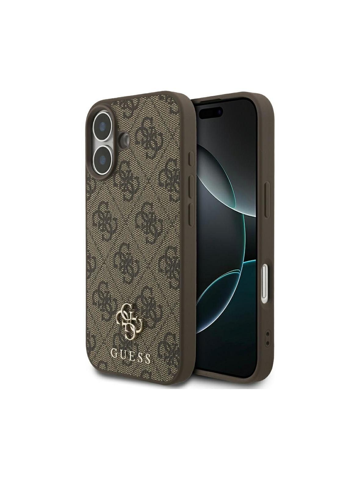 GUESS futerał do IPHONE 17 kompatybilny z MagSafe GUHMP17SP4SM4MW (PU 4G Small 4G and Classic) brązowy