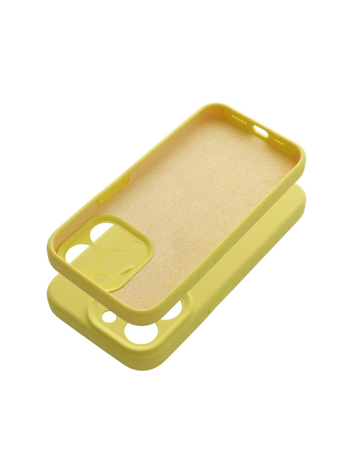 Futerał SILICONE 2mm do IPHONE 16 Pro żółty