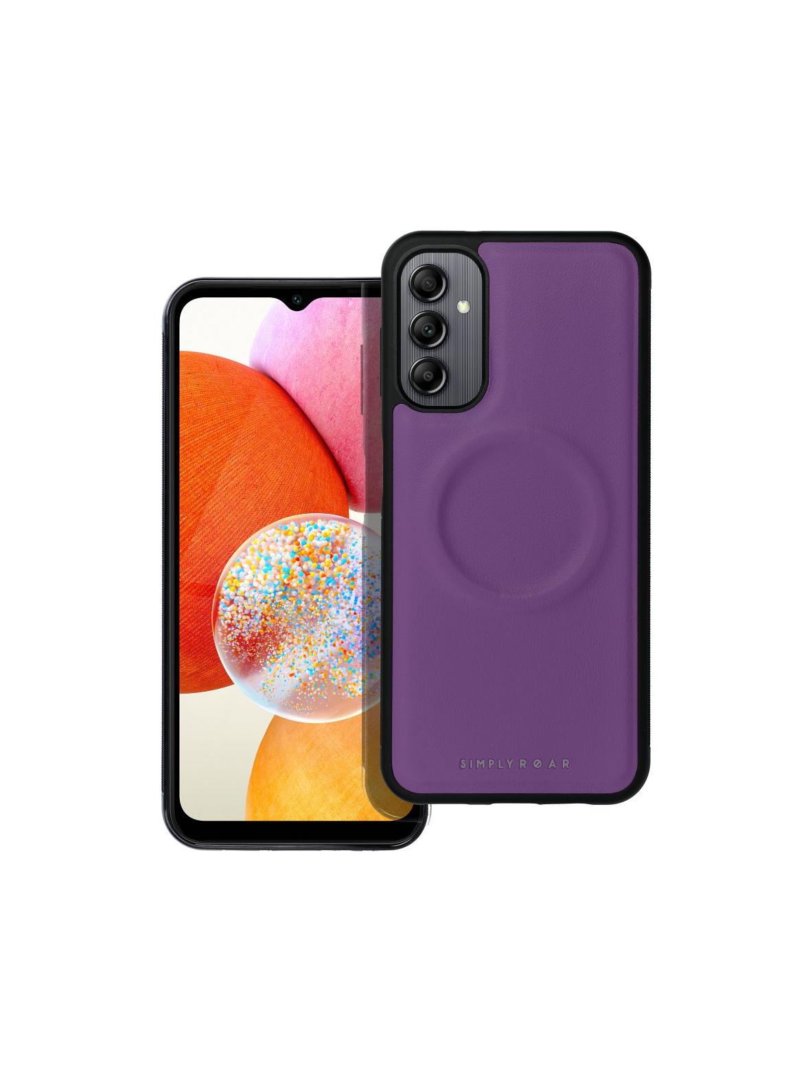 ROAR futerał MAG MORNING do SAMSUNG A14 Fioletowy
