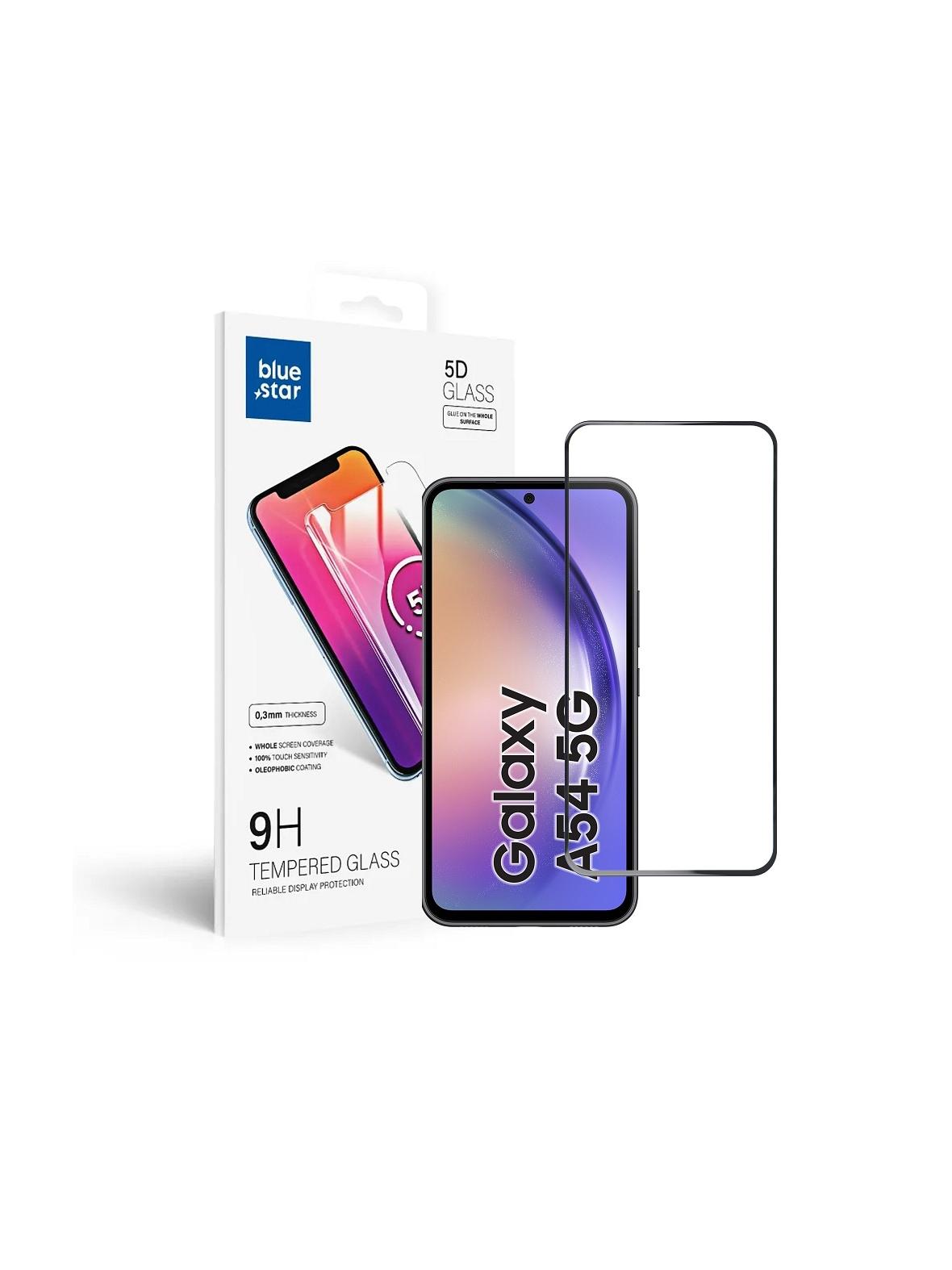 Szkło hartowane do Samsung Galaxy A54 5G (full glue / case friendly) Blue Star 5D czarne