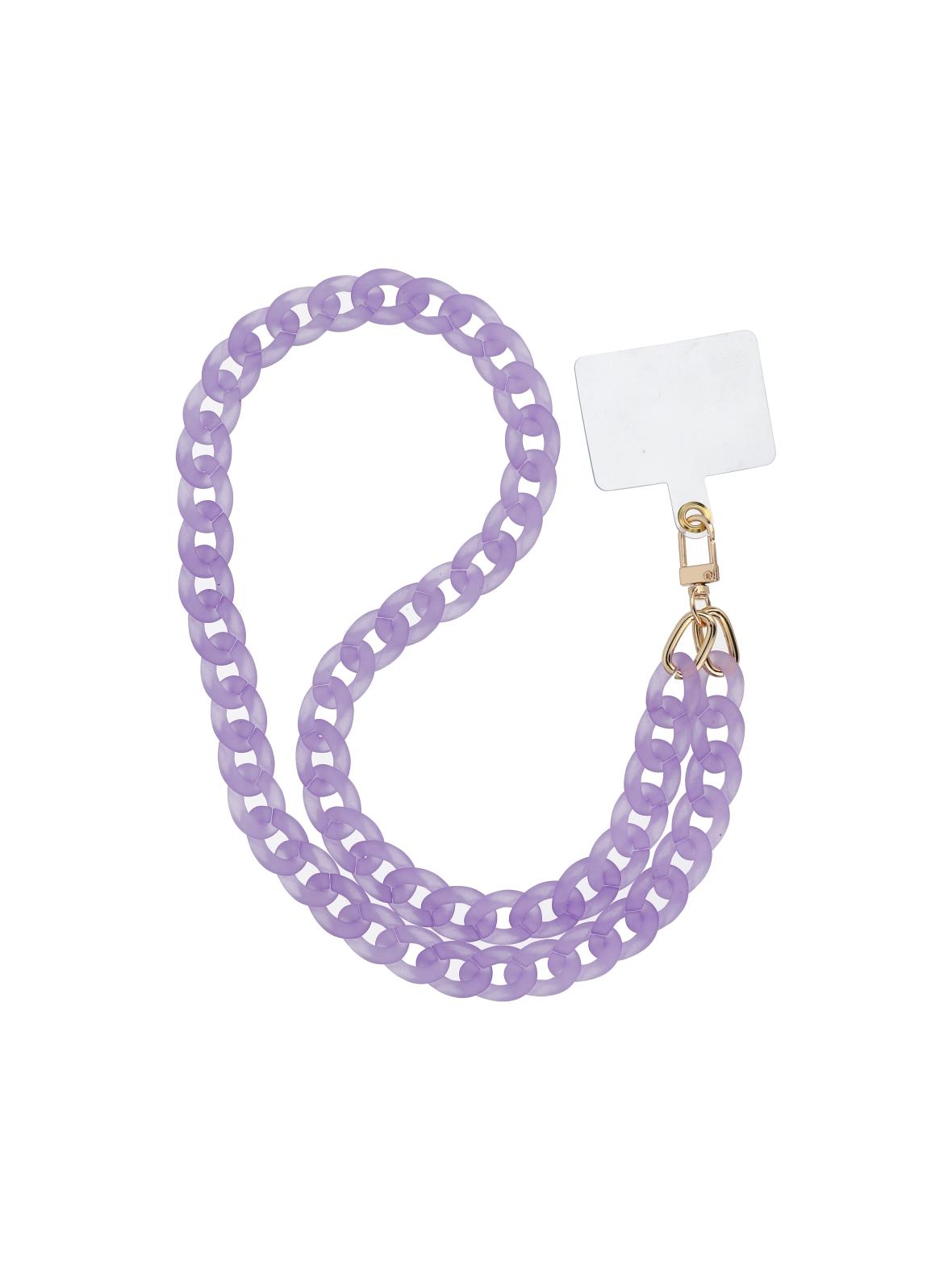 Smycz do telefonu, Zawieszka do telefonu - PANAMA LONG / długość sznura 80cm (40cm w pętli) / na szyję - fioletowy