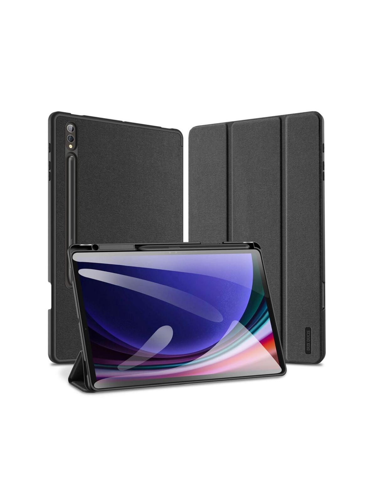 DUX DUCIS etui DOMO składane z miejscem na rysik do SAMSUNG Tab S10 Plus/S9 Plus/S9FE Plus czarne