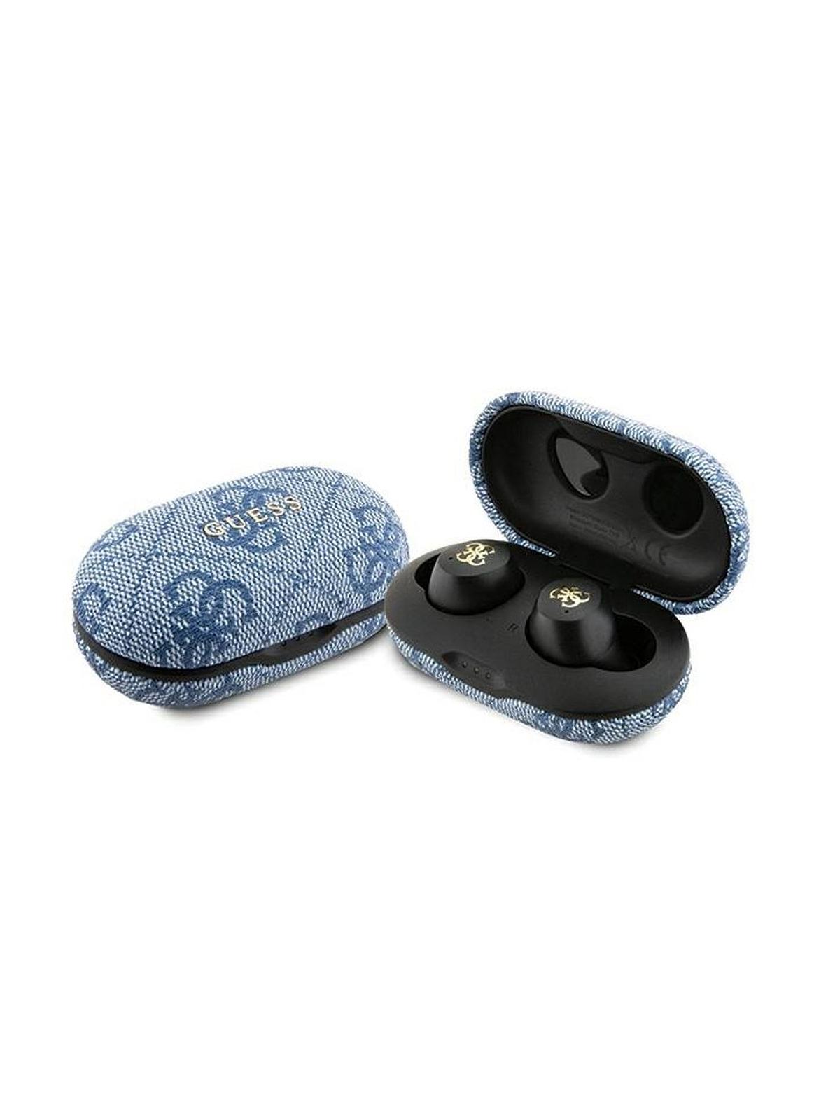 GUESS słuchawki bezprzewodowe bluetooth TWS ENC GUTWSP4EGB (4G Metal) niebieskie