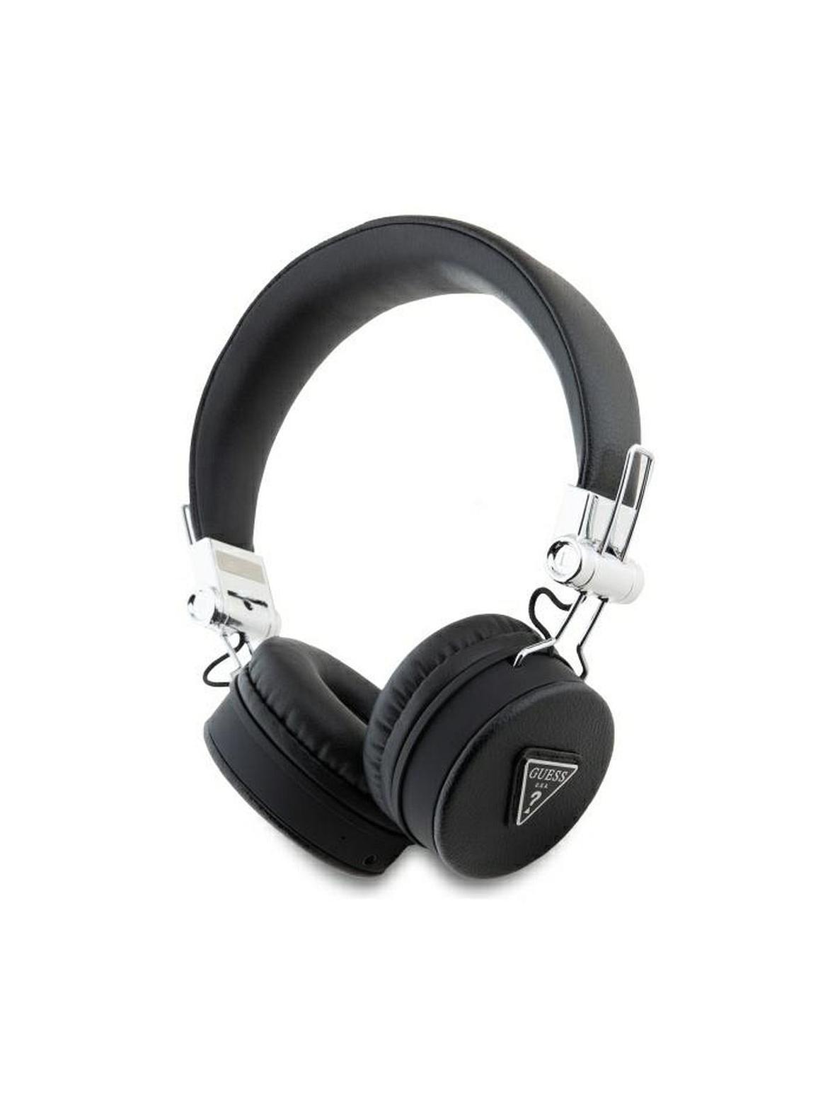 GUESS słuchawki bezprzewodowe bluetooth nagłowne ENC GUBH70PGTSPSK (Grained Classic Round Shape) czarne