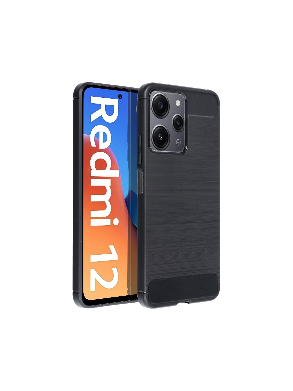 Futerał CARBON do XIAOMI Redmi 12 4G / Redmi 12 5G czarny
