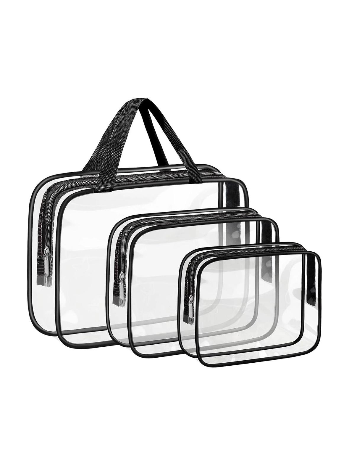Zestaw kosmetyczek podróżnych 3 sztuki RC-K-1083 przezroczysty