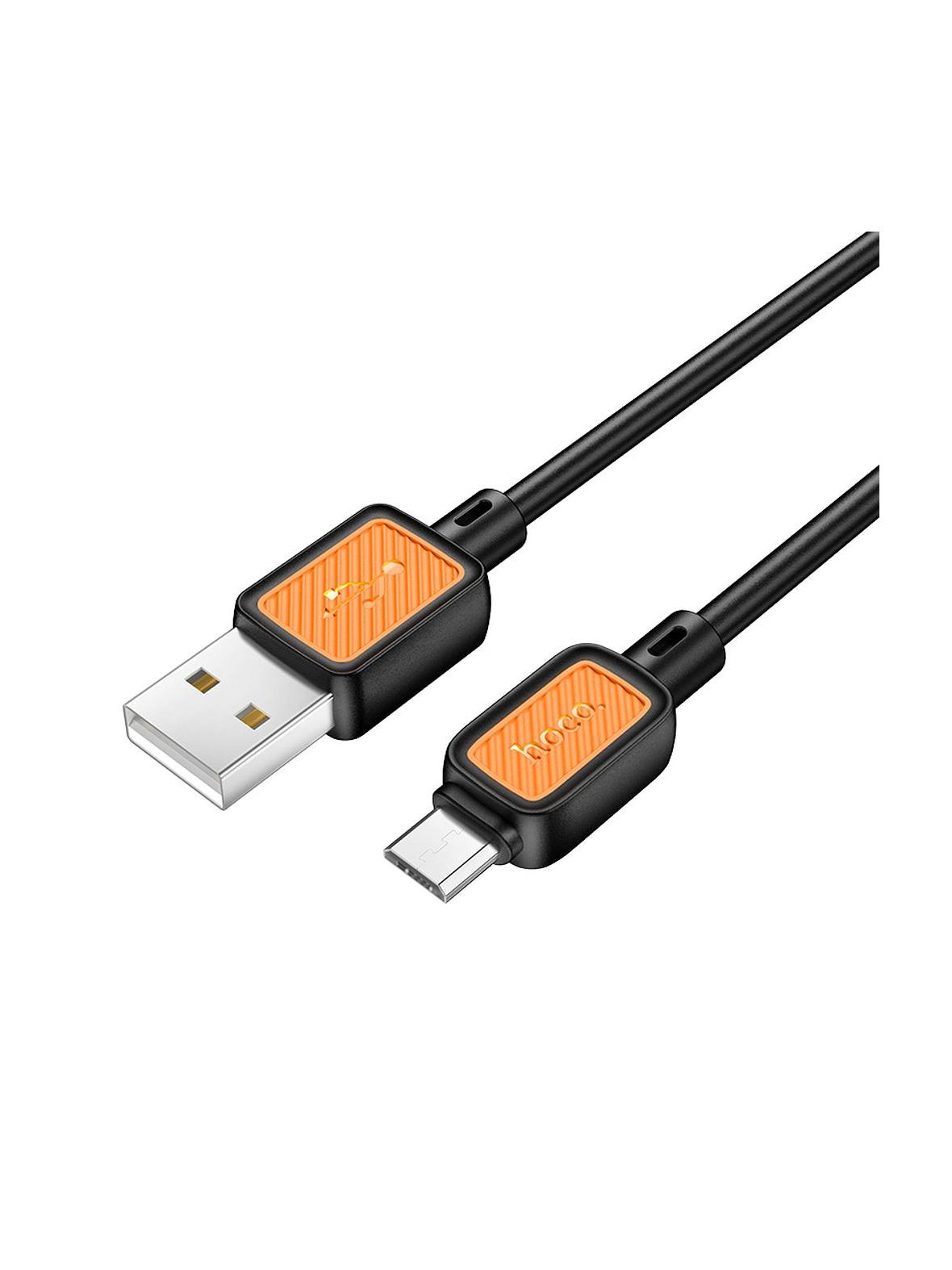Kabel USB A do Micro USB Hoco 2,4A 1 m X108 czarny