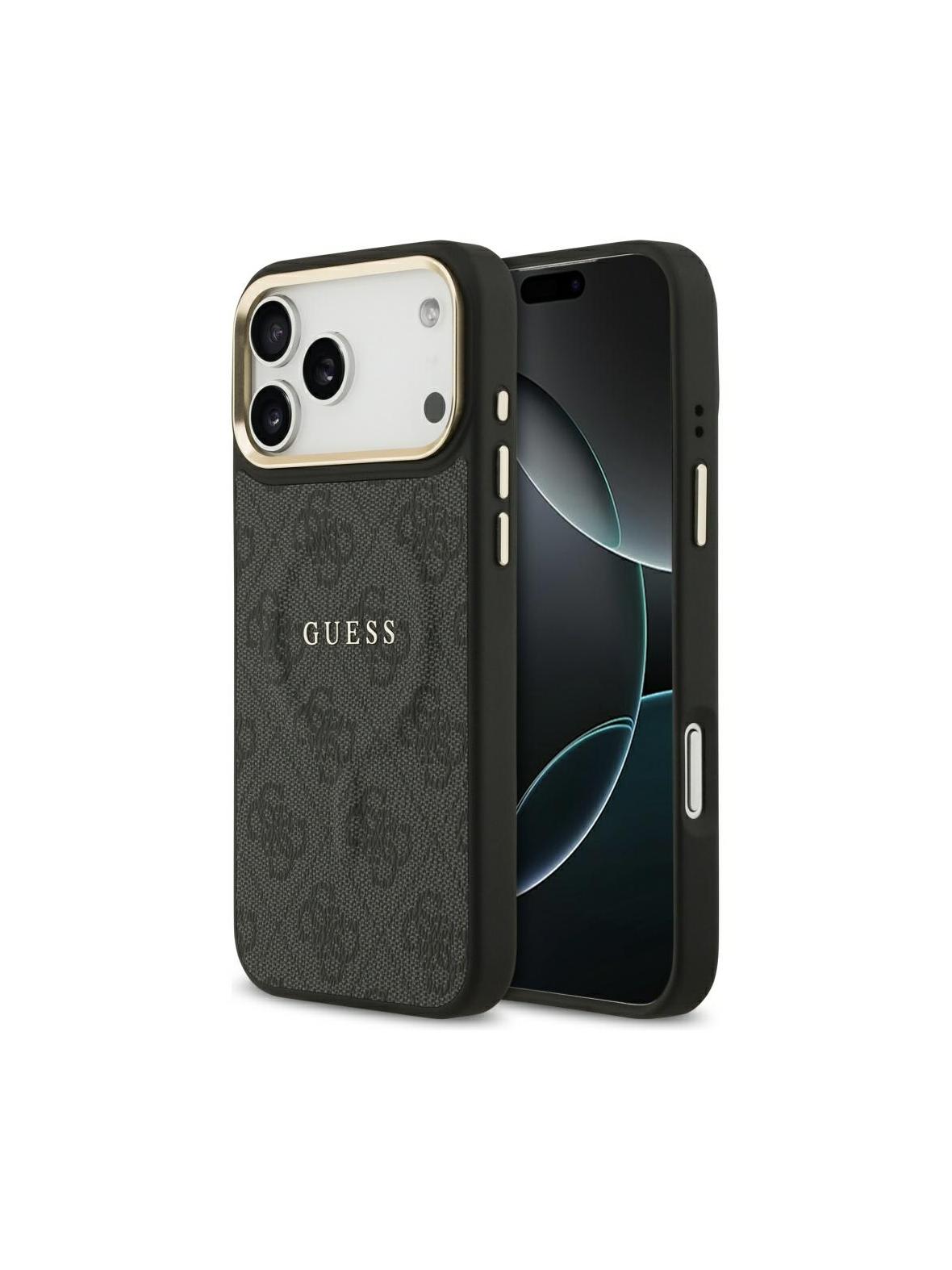 GUESS futerał do IPHONE 17 Pro Max kompatybilny z MagSafe GUHMP17XP4MSEGCK (PU 4G W/ Classic) czarny