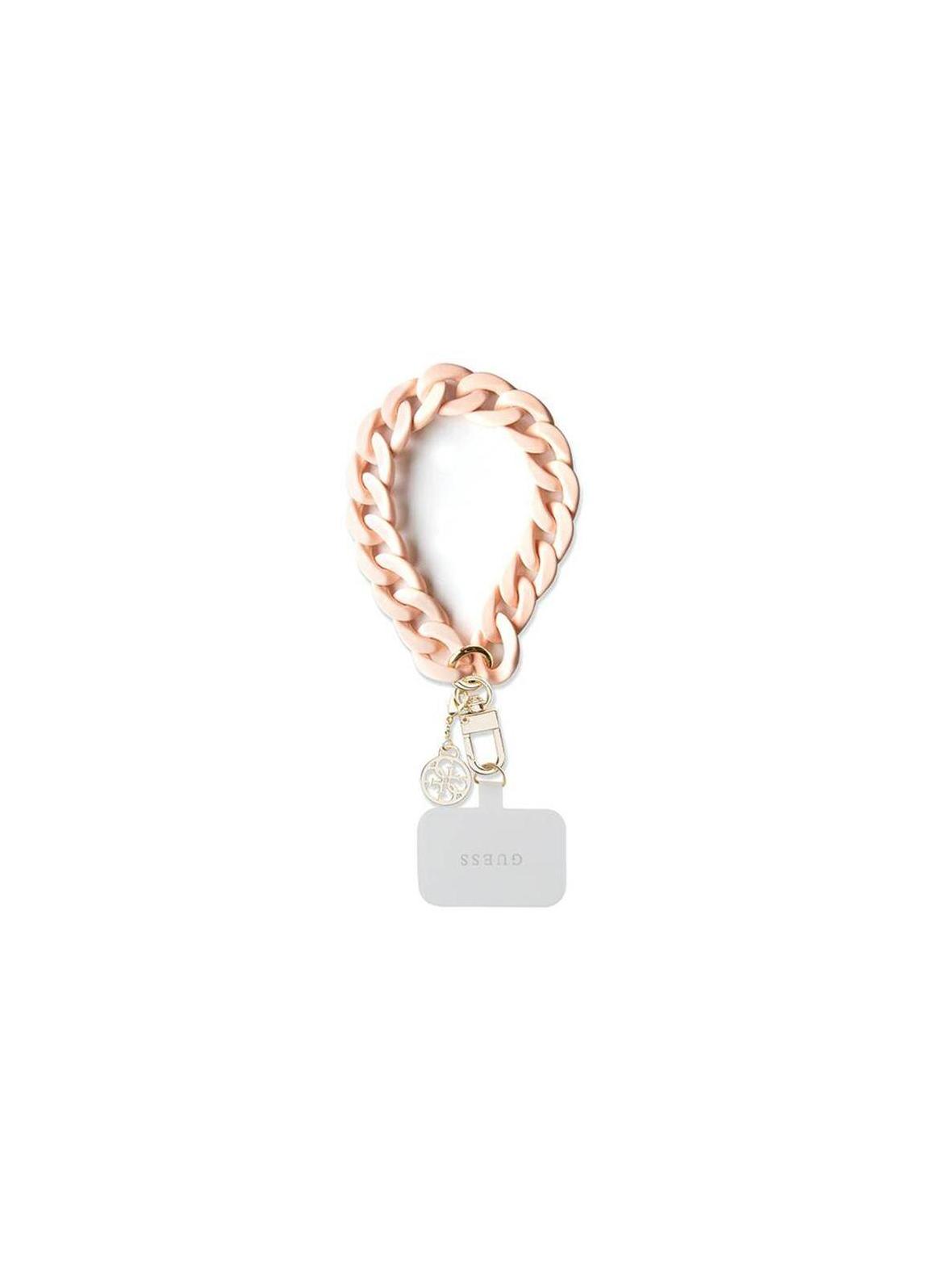 GUESS hand strap GUOUCBMC4MP (Large Chain Acrylic 4G Charms) różowy