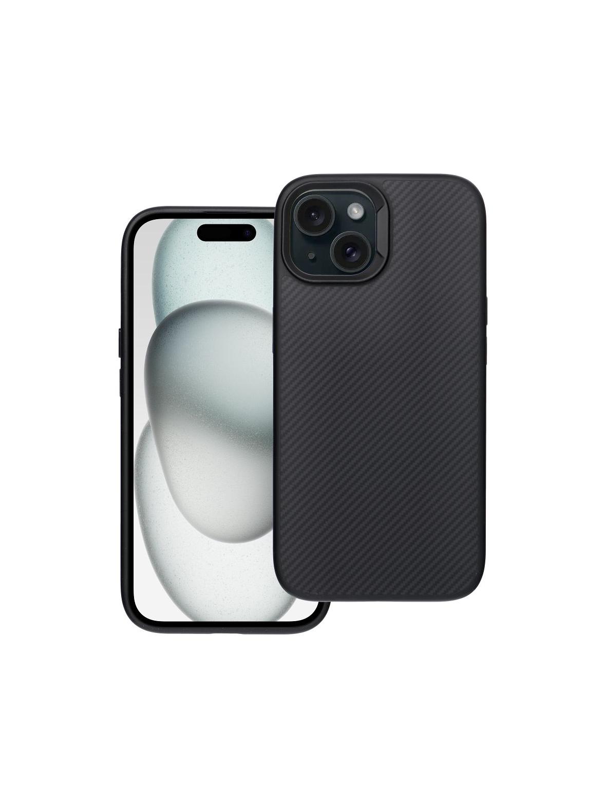 Etui na iPhone 15 Carbon Elite Mag Cover zgodny z MagSafe czarny