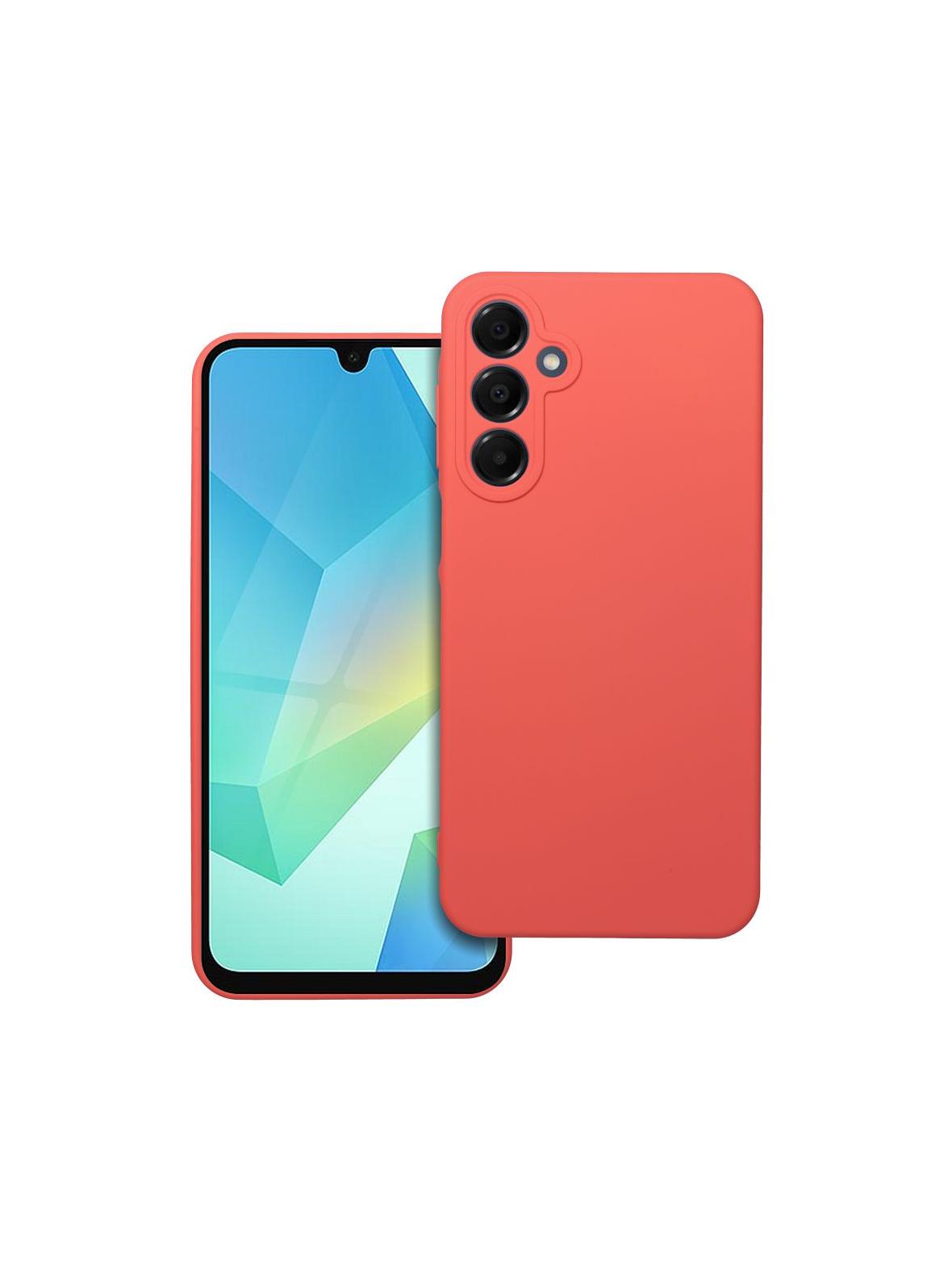 Futerał SILICONE do SAMSUNG A16 5G / A16 4G brzoskwiniowy