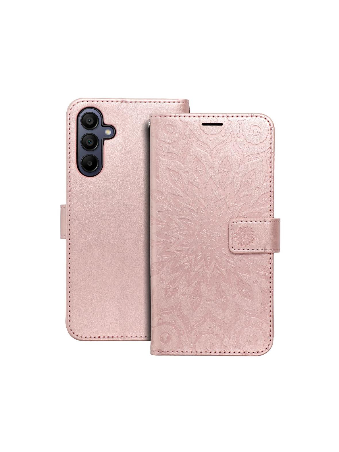Kabura MEZZO Book do SAMSUNG A15 4G / A15 5G mandala złoty róż