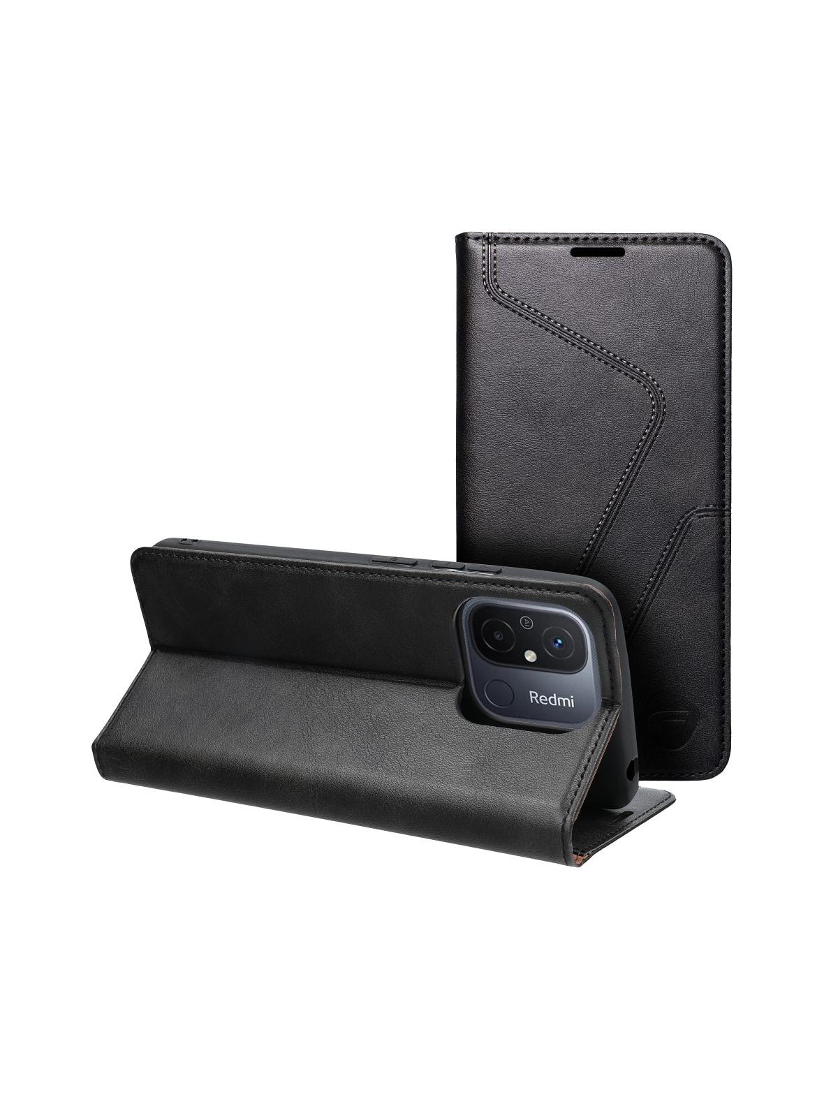 Kabura na Xiaomi Redmi 12c Forcell F-Protect RFID Blocker Book czarny
