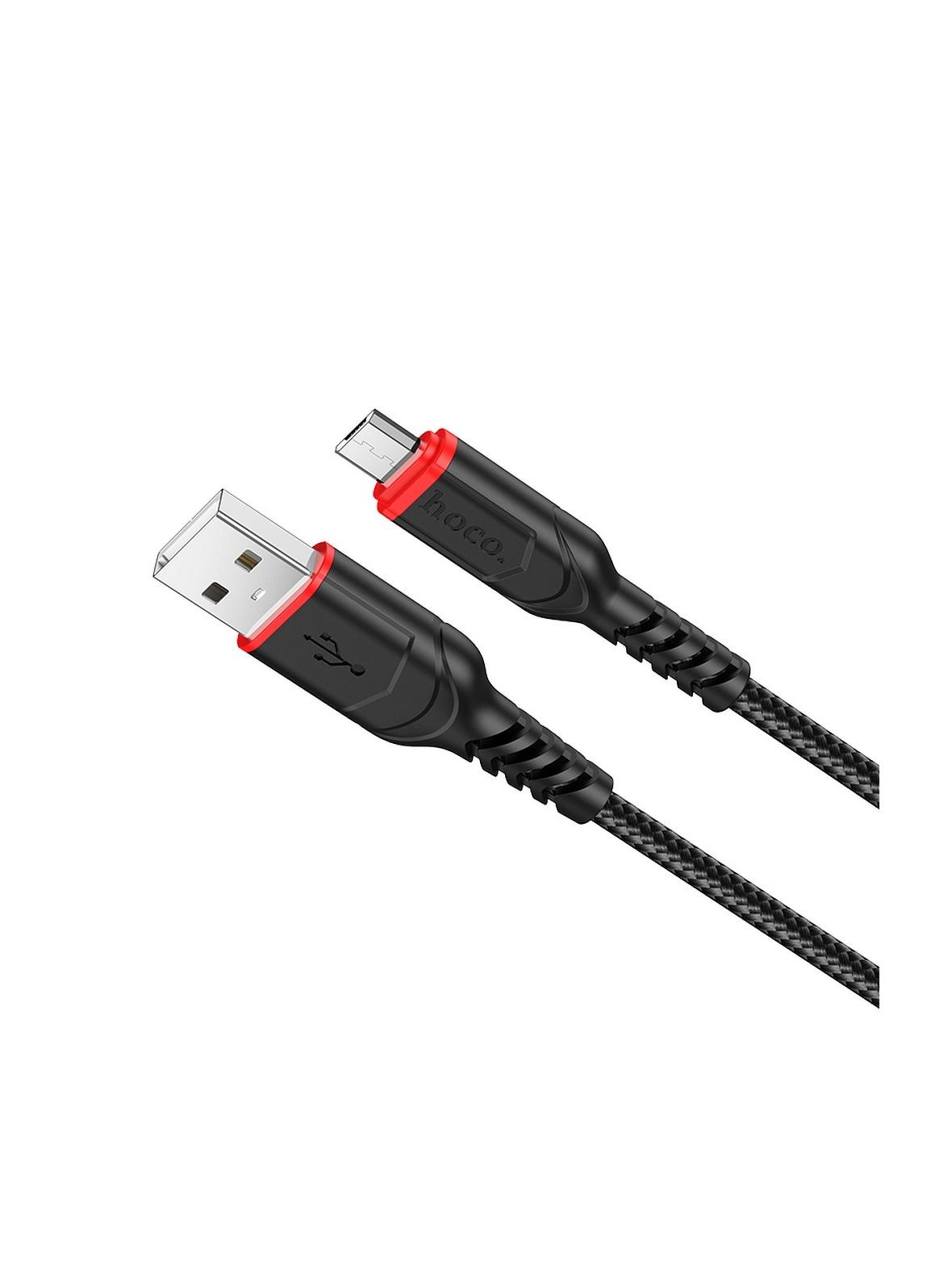 Kabel USB A do Micro USB Hoco 2,4A 1 m X59 czarny