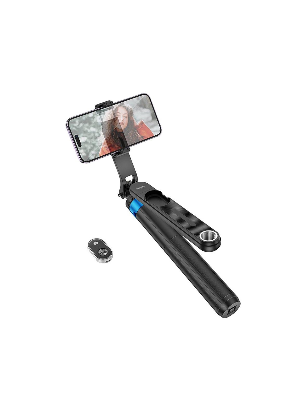 Selfie stick Hoco tripod z pilotem bezprzewodowym K22 czarny