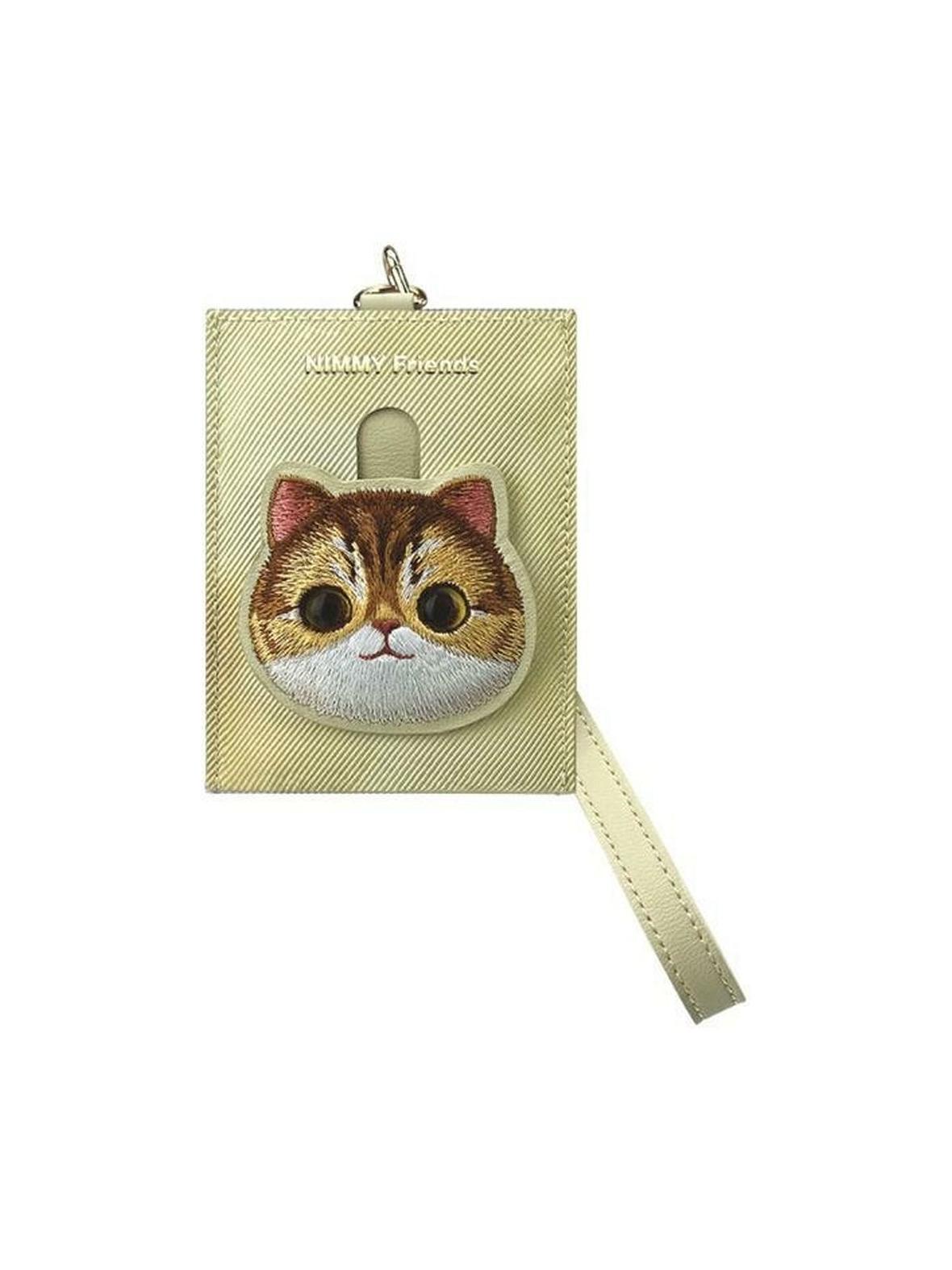 NIMMY portfel na karty BIG EYED PET 2.0 Cat khaki