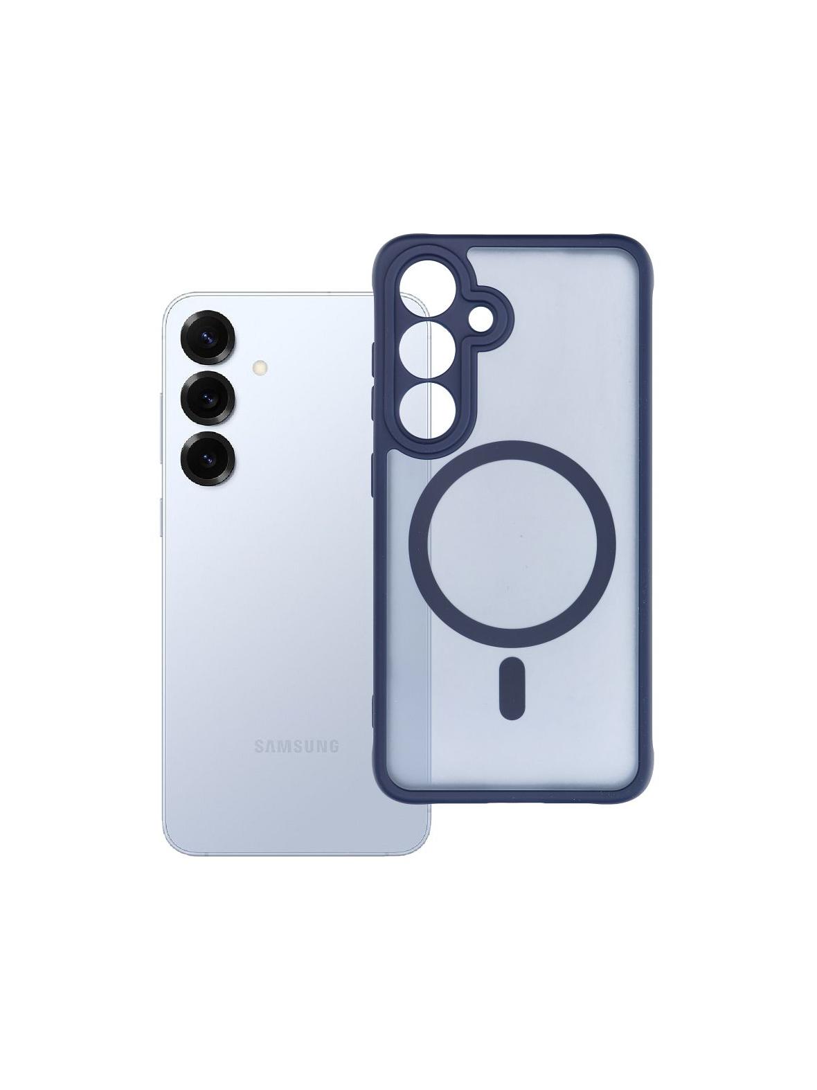 Futerał do Samsung S25 Full Matte Mag Cover zgodny z MagSafe niebieski