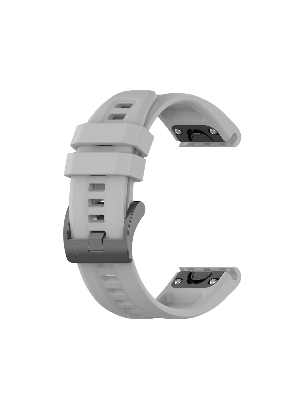 Pasek silikonowy do GARMIN FENIX 3 / 3HR / 5X / 6X / 6X Pro / 7X / 7X Pro szary (12)