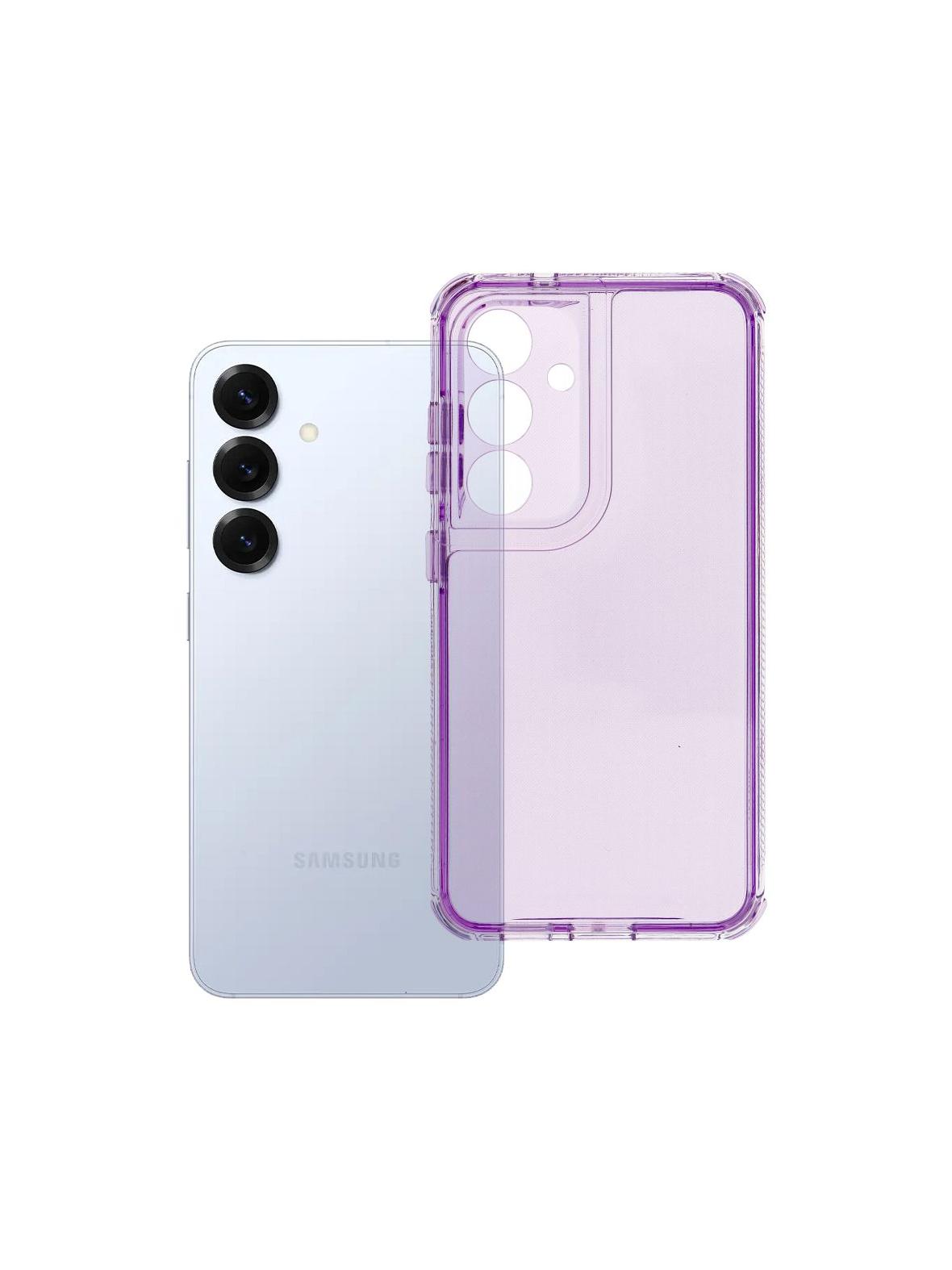 Futerał do Samsung S25 Matrix Clear jasnofioletowy