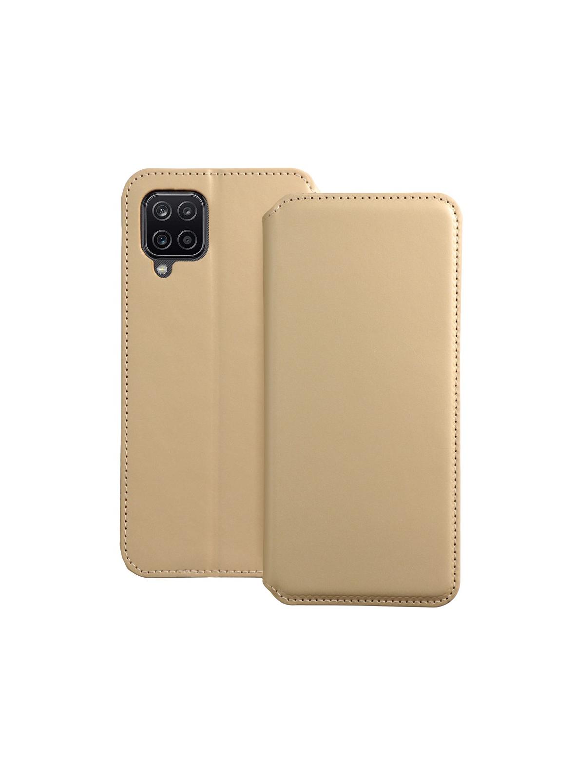 Kabura DUAL POCKET Book do SAMSUNG A12 / M12 złoty