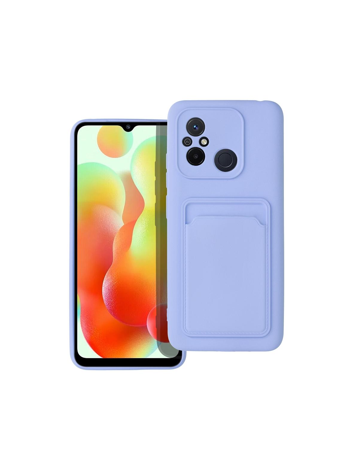 Futerał CARD CASE do XIAOMI Redmi 12C fioletowy