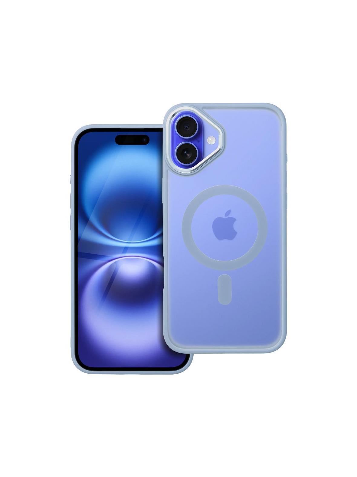 Futerał MATTE MAG COVER kompatybilny z MagSafe do IPHONE 16 Plus niebieski