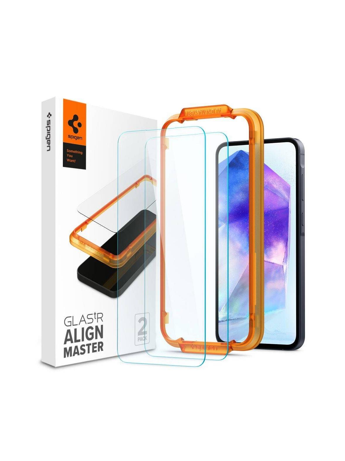SPIGEN szkło hartowane ALM GLAS.TR 2-pack do SAMSUNG A55 5G clear