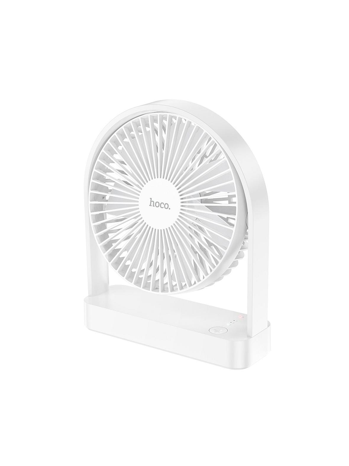 Wentylator biurkowy Hoco ultra cienki HX65 biały