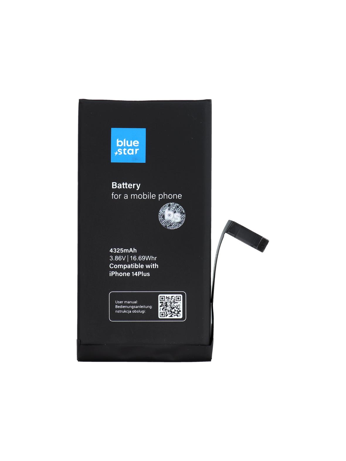 Bateria do iPhone 14 PLUS 4325 mAh Blue Star HQ