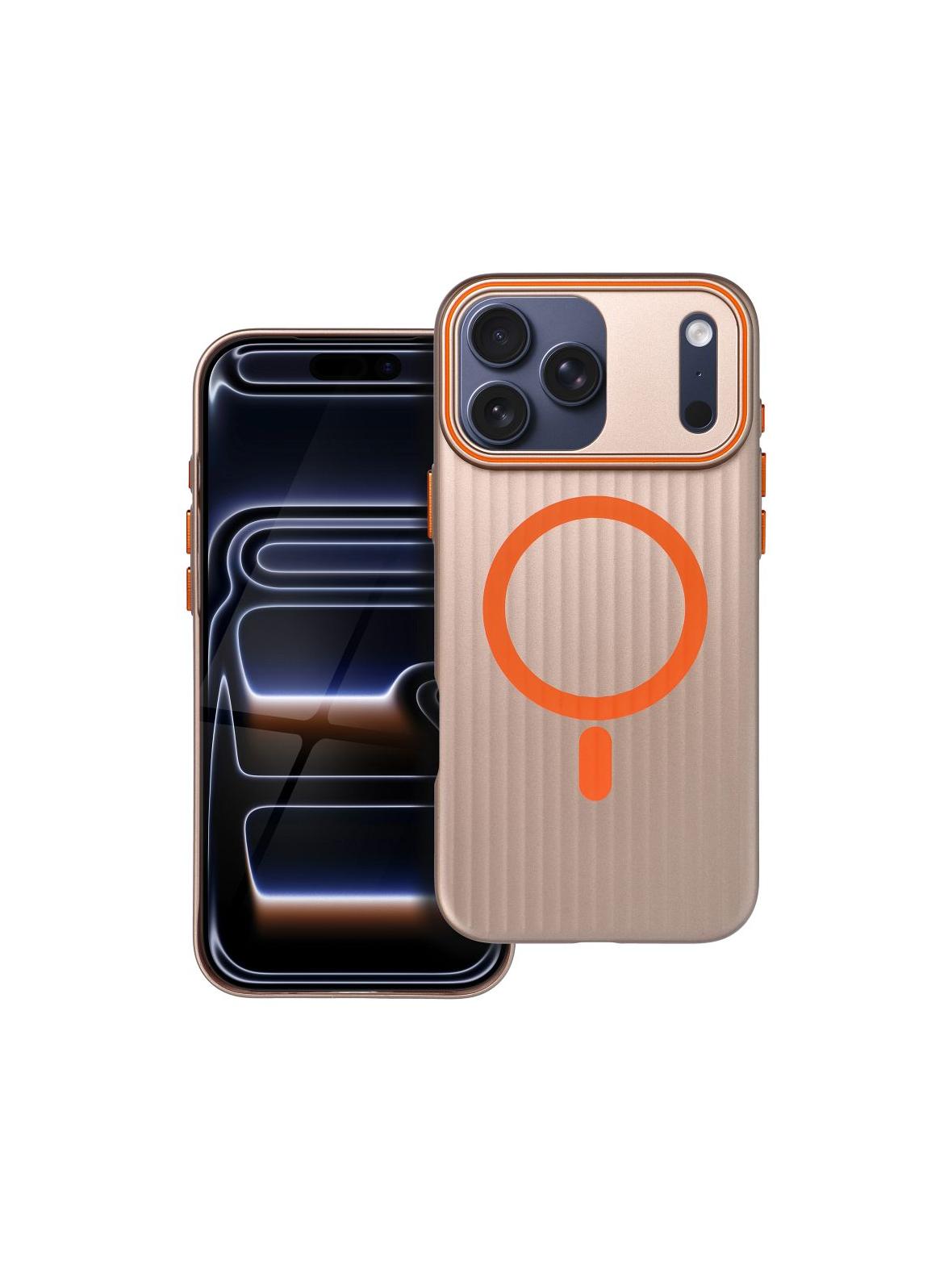 Futerał SIMPLY kompatybilny z MagSafe do IPHONE 17 Pro Max tytan pustynny