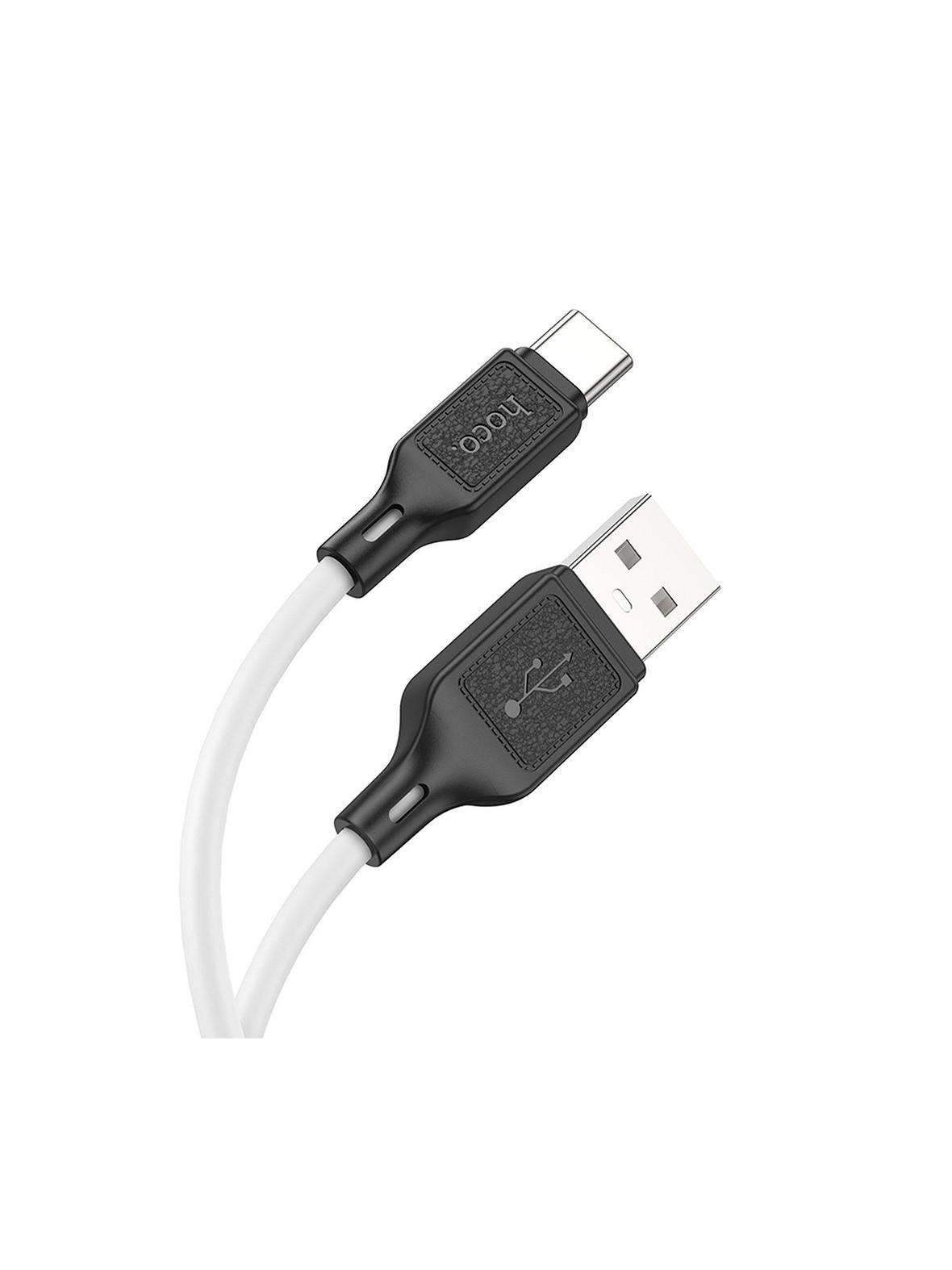 Kabel USB A do USB C Hoco 3A 1 m X90 biały