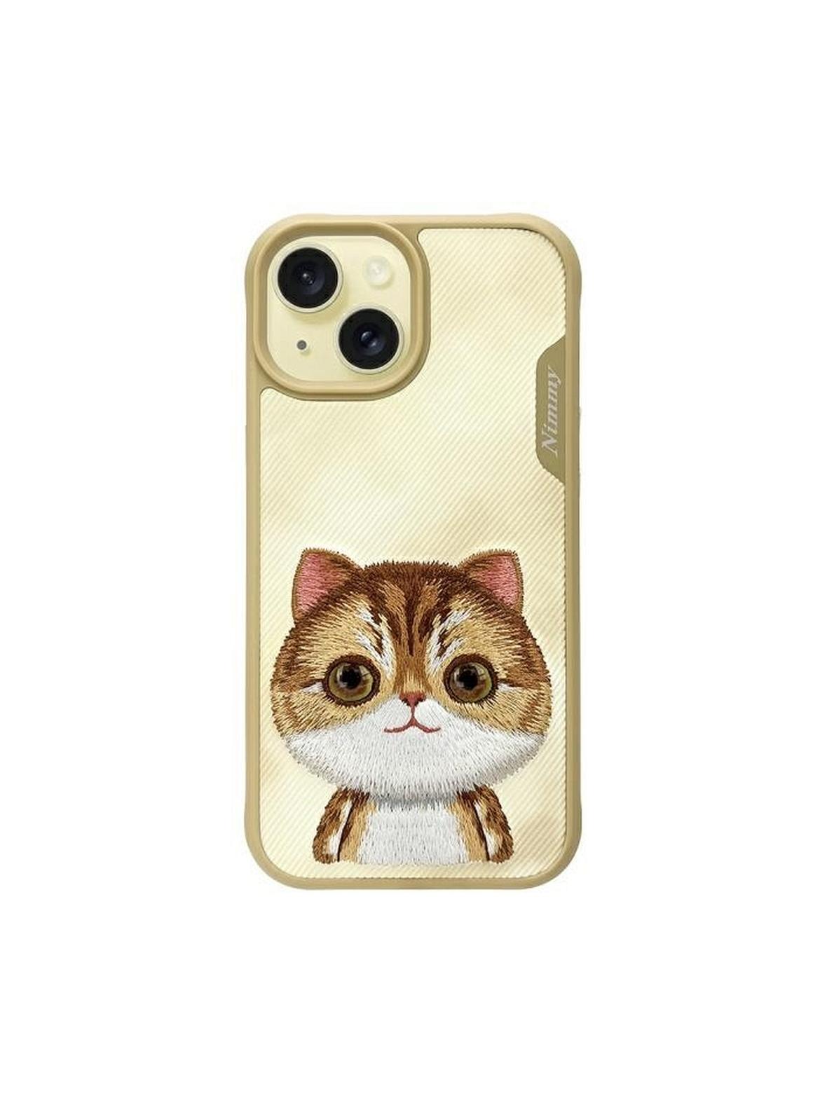 NIMMY futerał BIG EYED PET 2.0 Cat do IPHONE 15 khaki