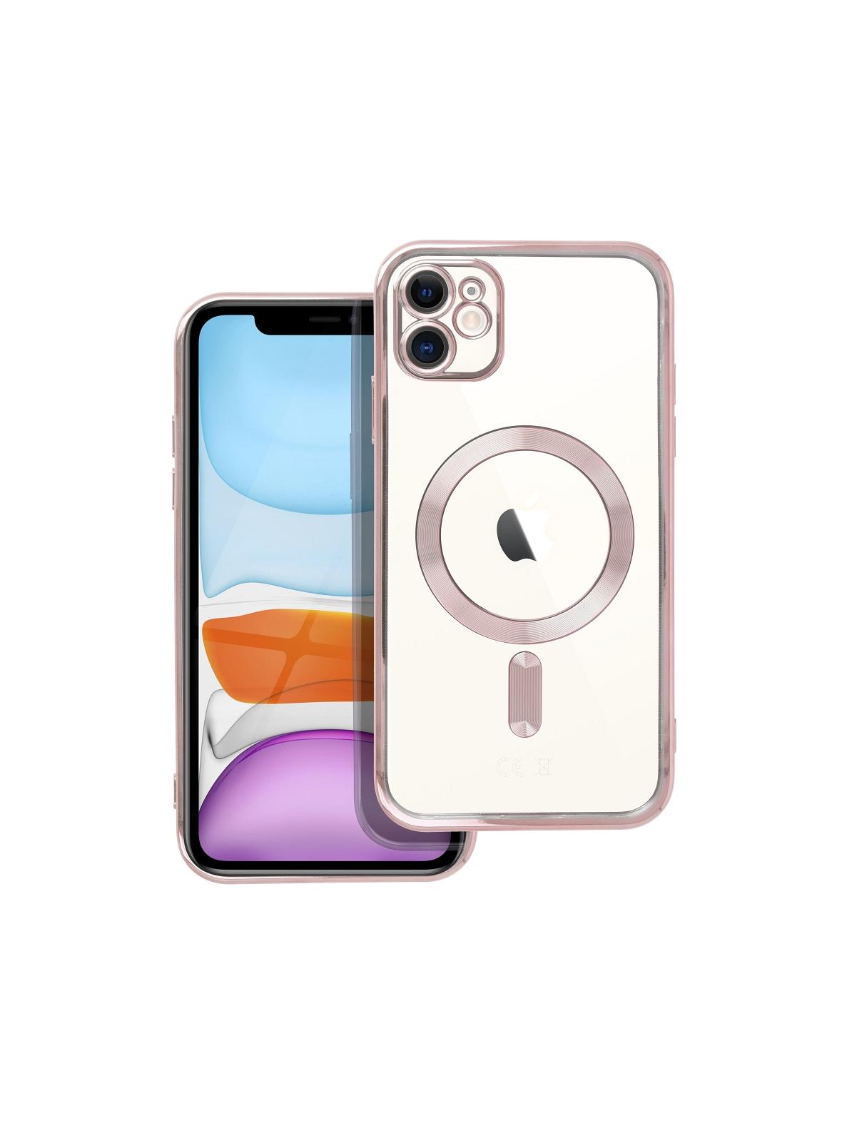 Futerał ELECTRO MAG COVER kompatybilny z MagSafe do IPHONE 11 złoty róż