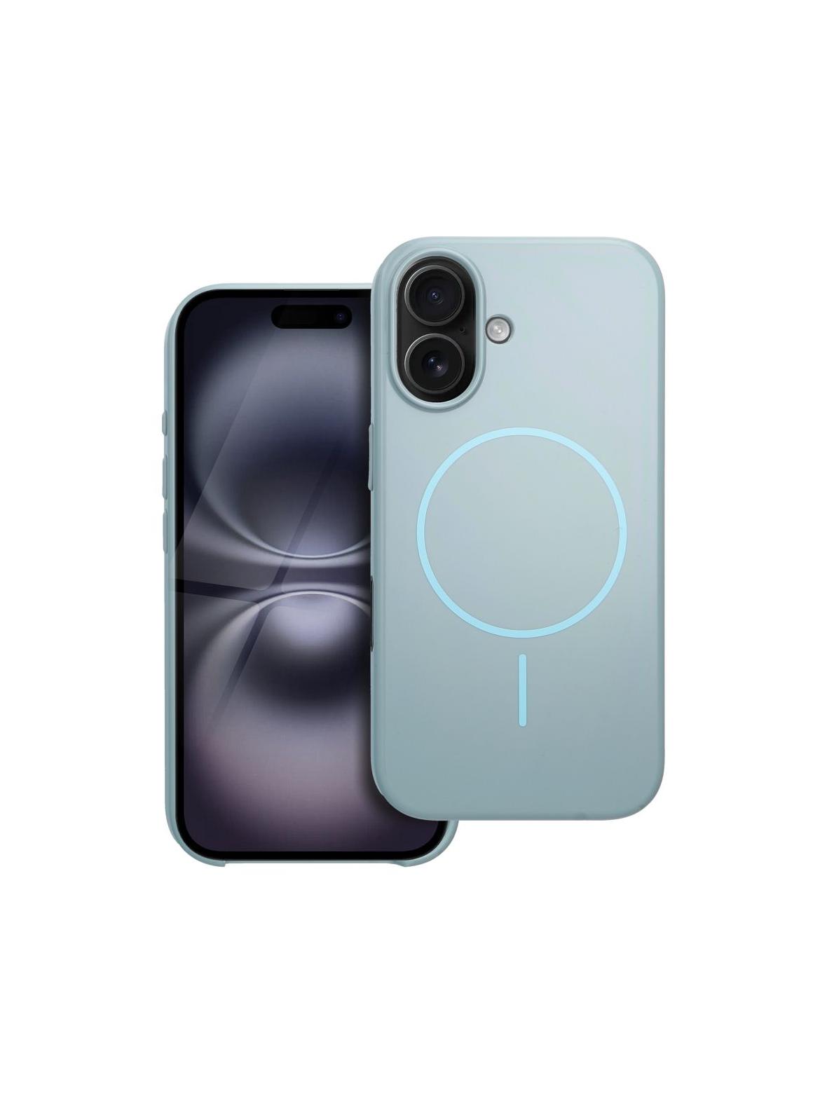 Premium Glossy Mag Cover kompatybilny z MagSafe i Camera Control button pasuje do IPHONE 16 miętowy