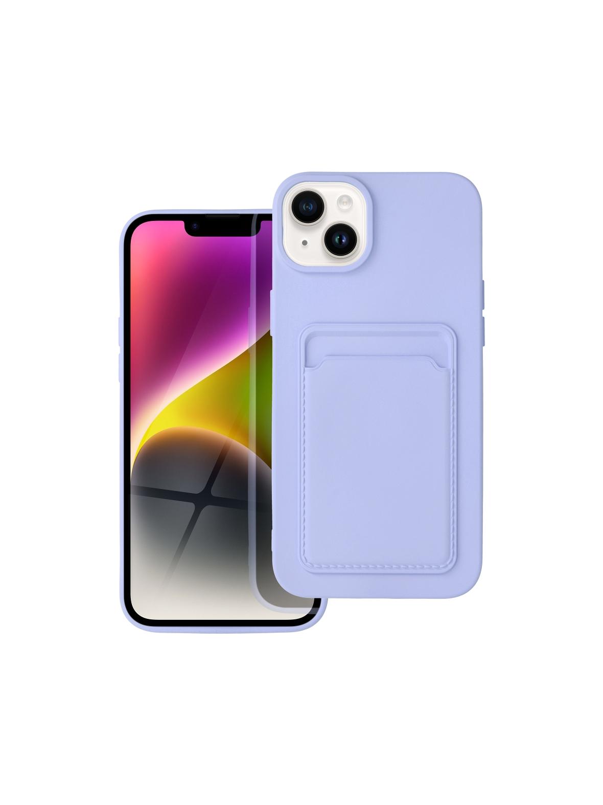 Futerał CARD CASE do IPHONE 14 Plus fioletowy