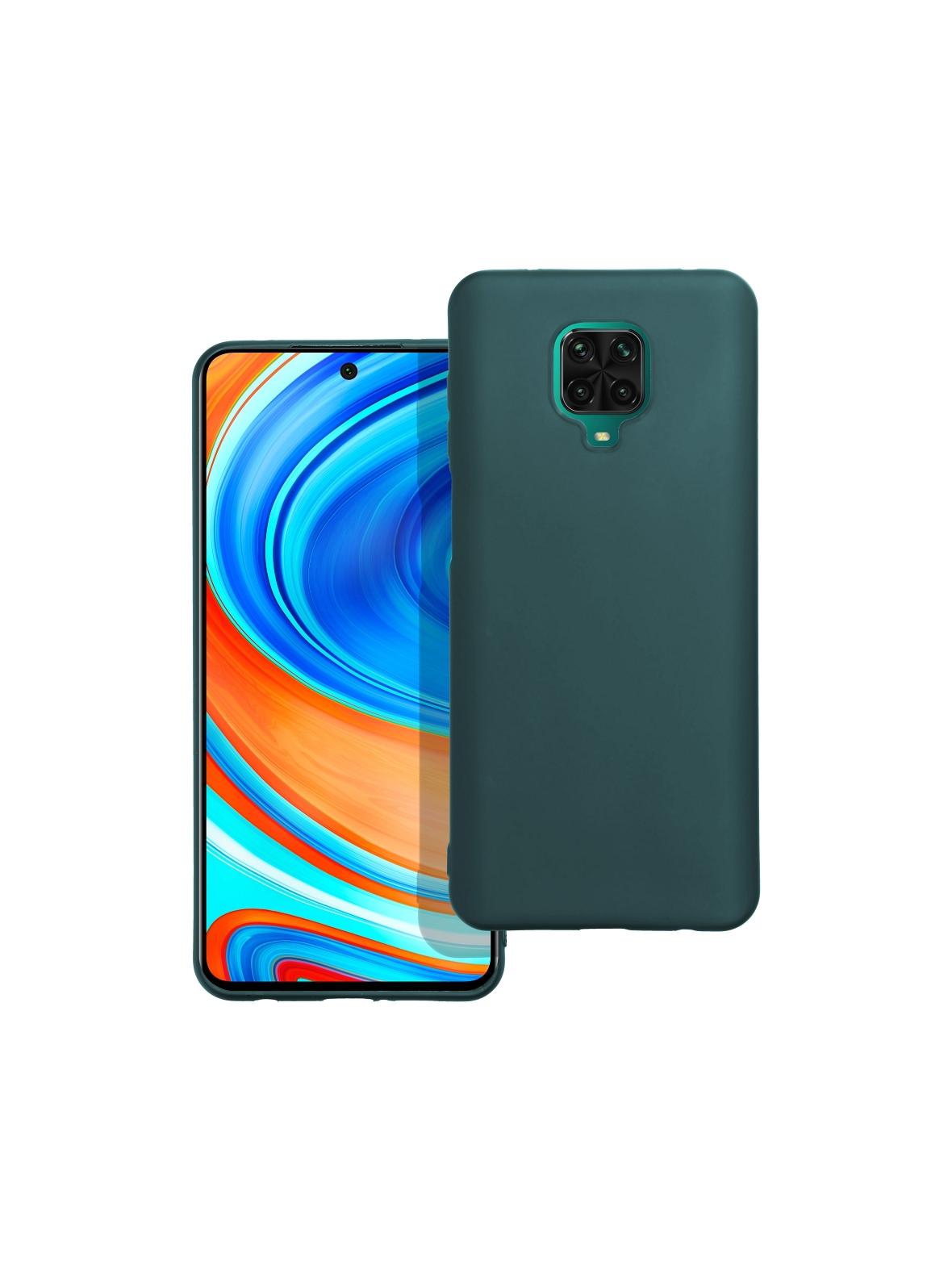 Futerał MATT do XIAOMI Redmi Note 9 Pro ciemnozielony