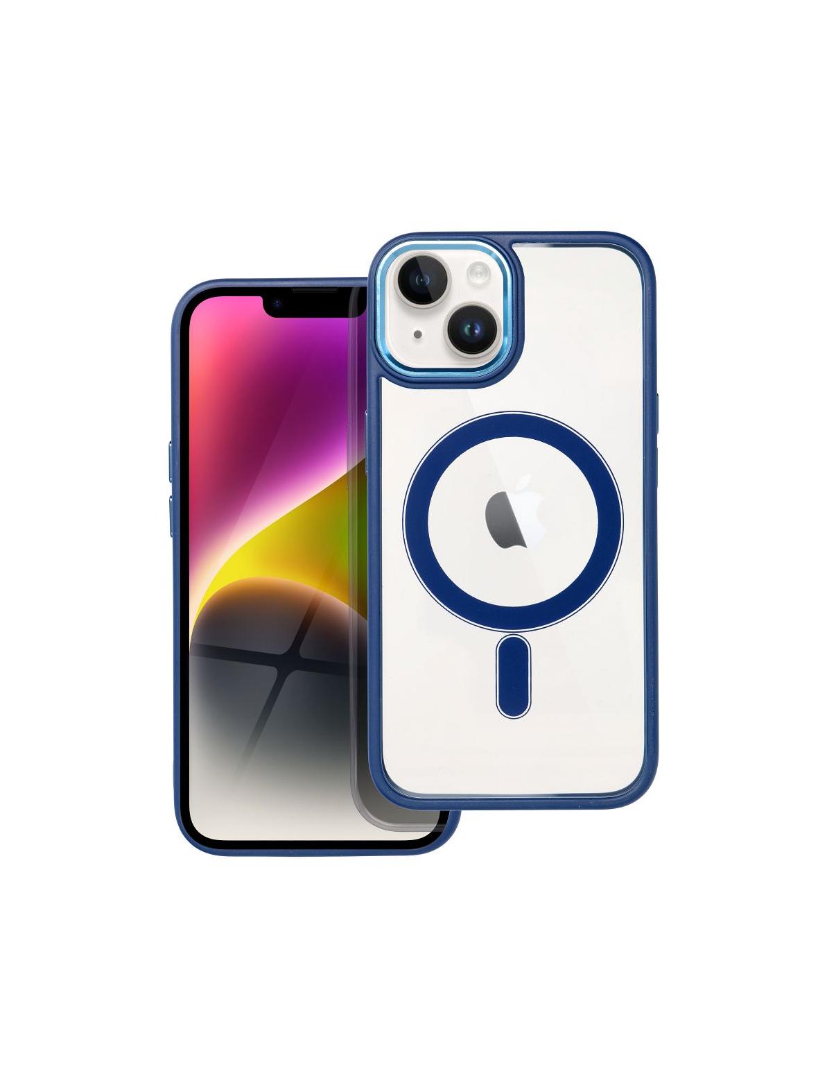 Futerał COLOR EDGE MAG COVER kompatybilny z MagSafe do IPHONE 14 niebieski