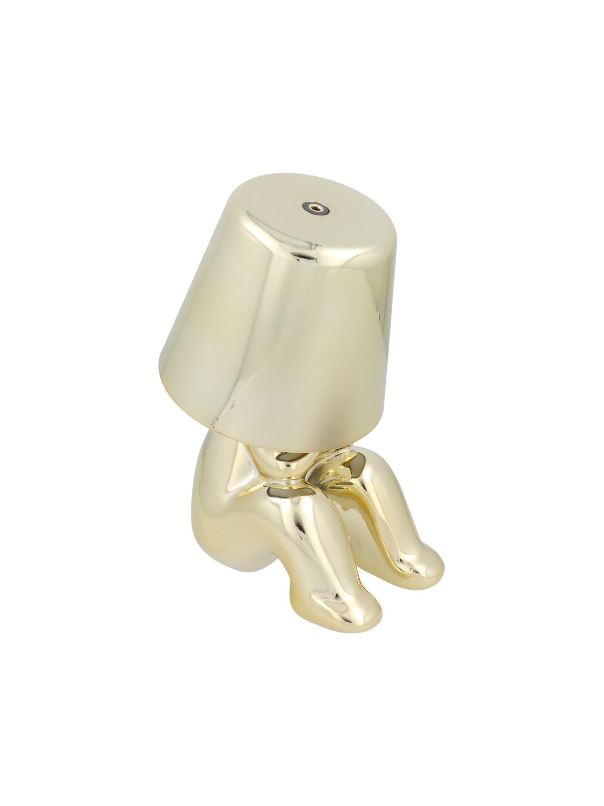 Lampka nocna GOLD MAN Art Deco siedzący (wzór 4) MLTL