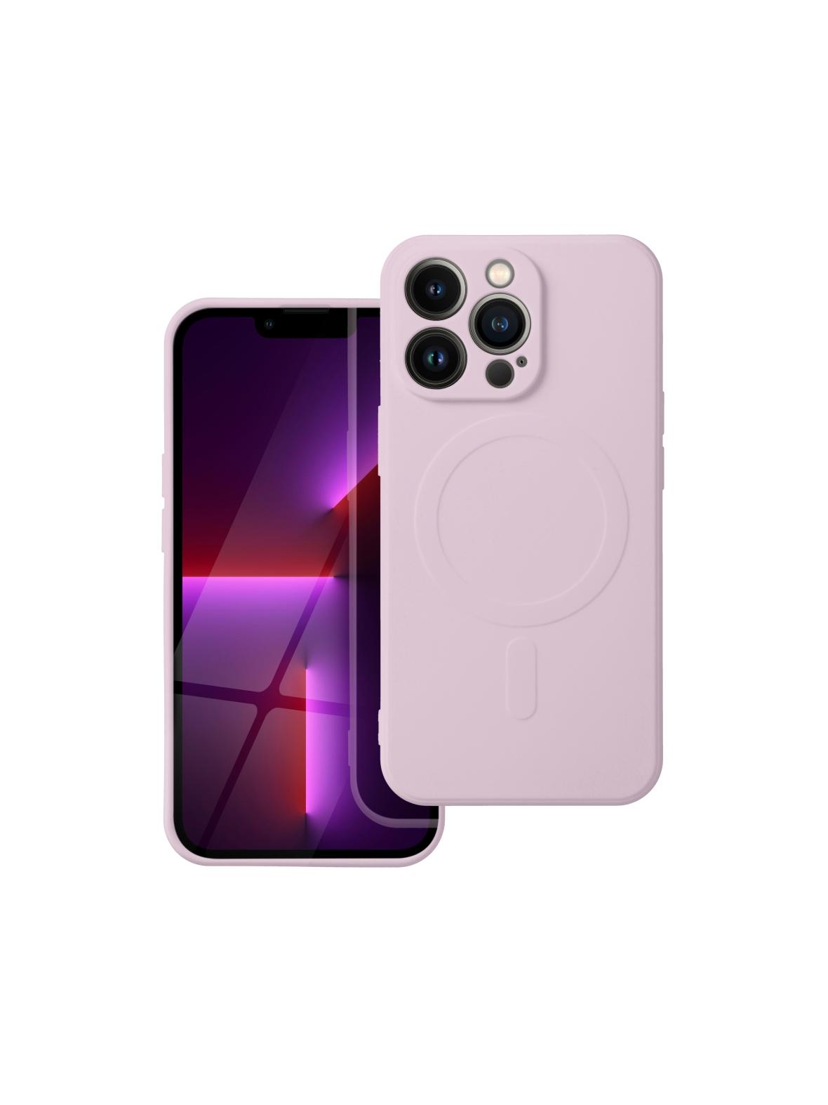 Futerał SILICONE MAG COVER kompatybilny z MagSafe do IPHONE 17 różowy