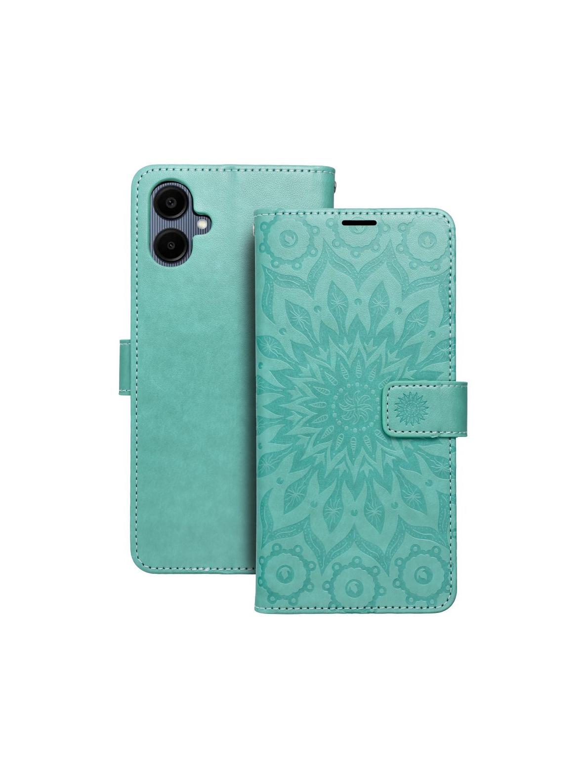 Kabura MEZZO Book do SAMSUNG A06 mandala zielony