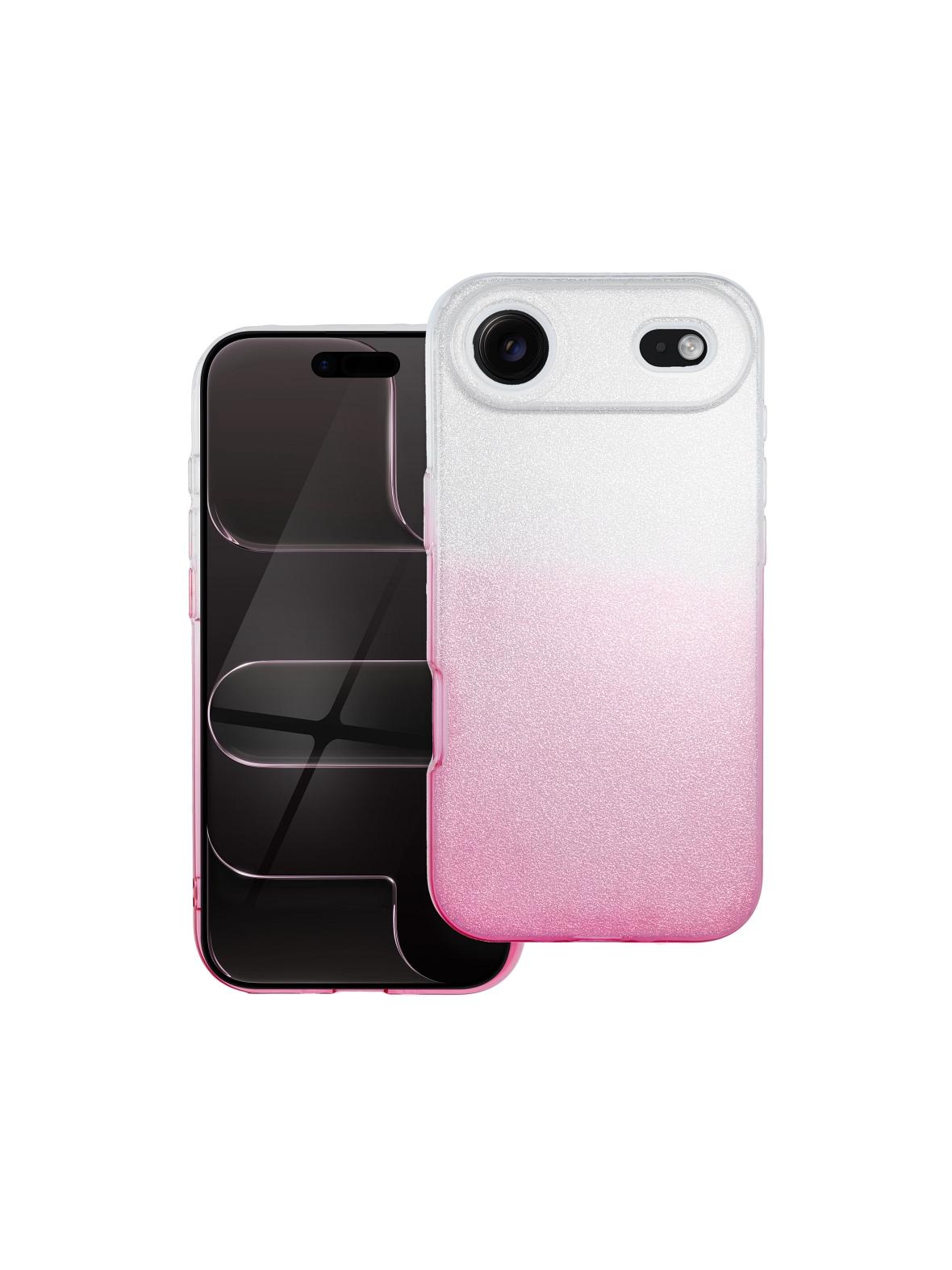 Futerał SHINING do IPHONE 17 Air transparentny różowy