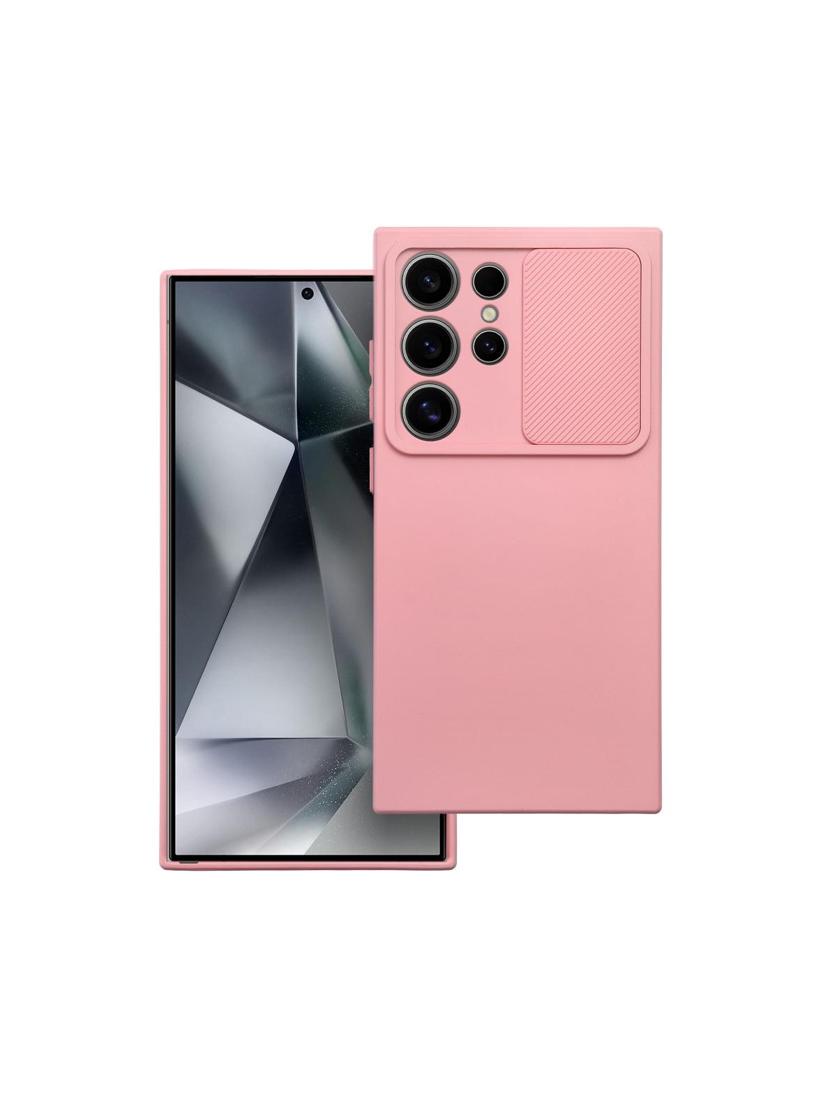 Futerał SLIDE do SAMSUNG S24 Ultra jasnoróżowy