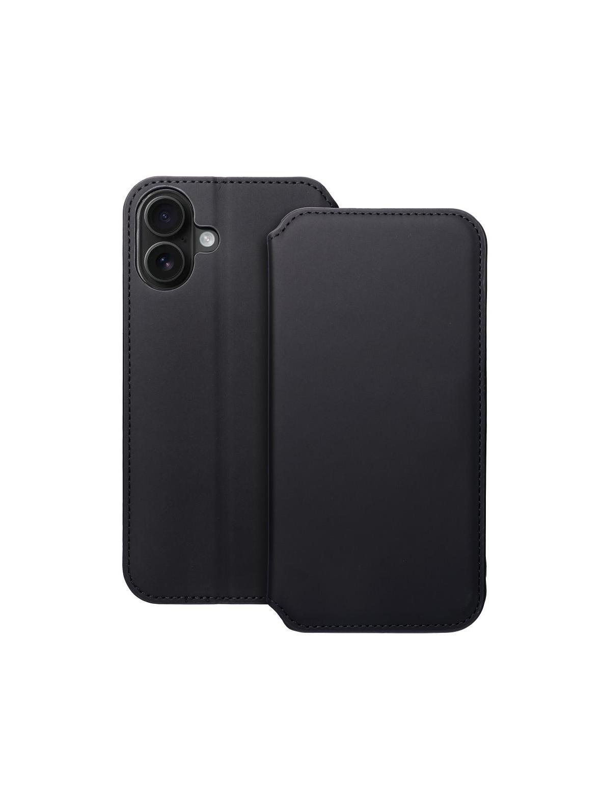 Kabura DUAL POCKET Book do IPHONE 16 Plus czarny