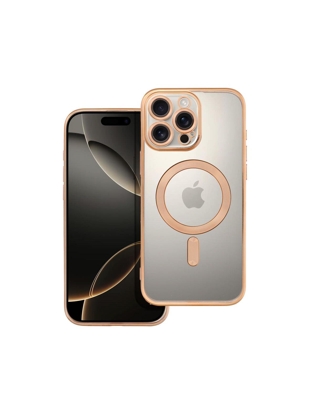 Futerał ELECTRO MAG COVER kompatybilny z MagSafe do IPHONE 16 Pro Max złoty